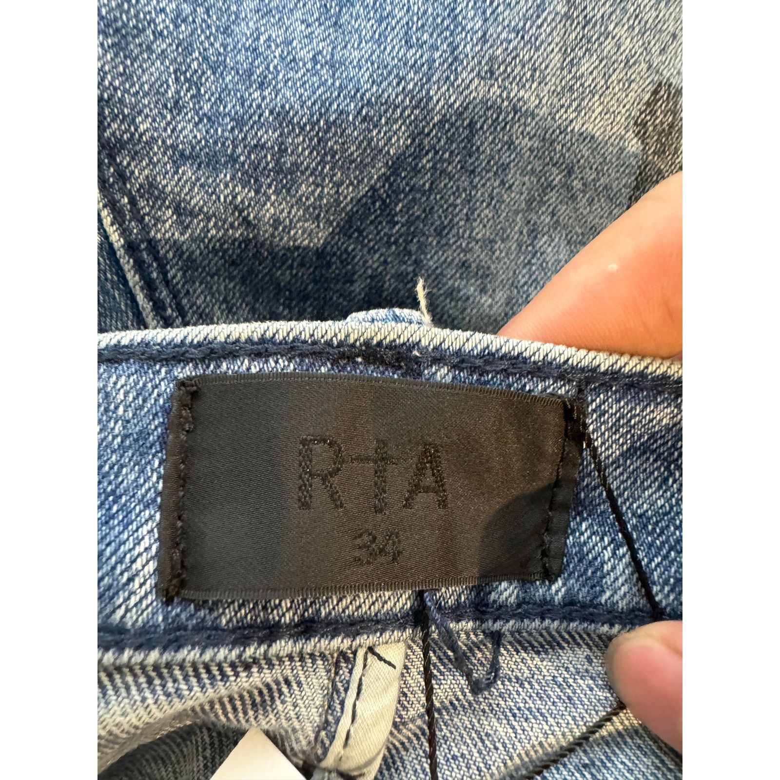 Rta RTA Jeans Blue Distressed Used 34 Size US 34 / EU 50 - 4 Thumbnail