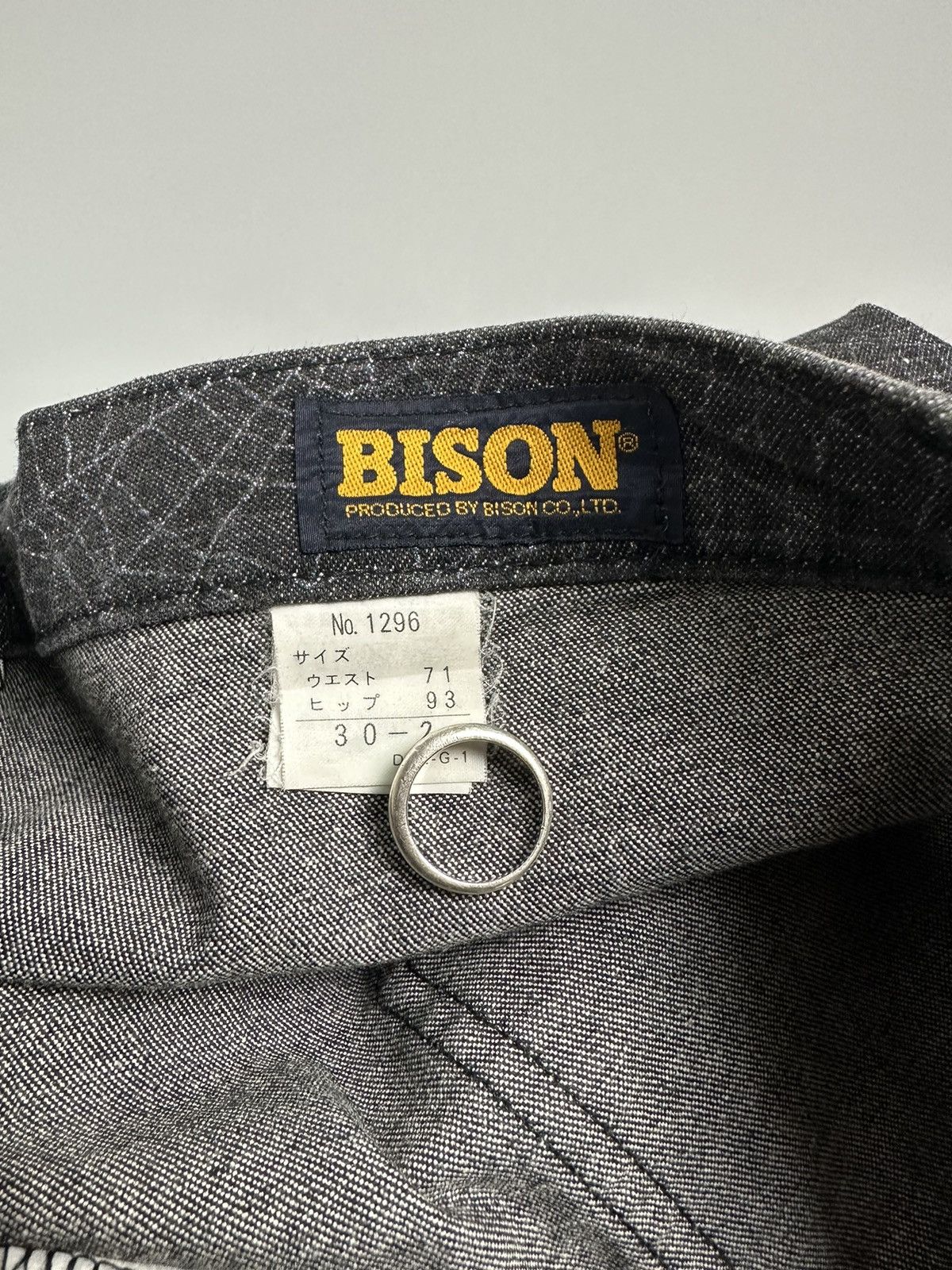 If Six Was Nine × Le Grande Bleu (L.G.B.) 🔥Rare Sick🔥Vintage Bison Spiders Web Flared Denim Size US 31 - 8 Thumbnail