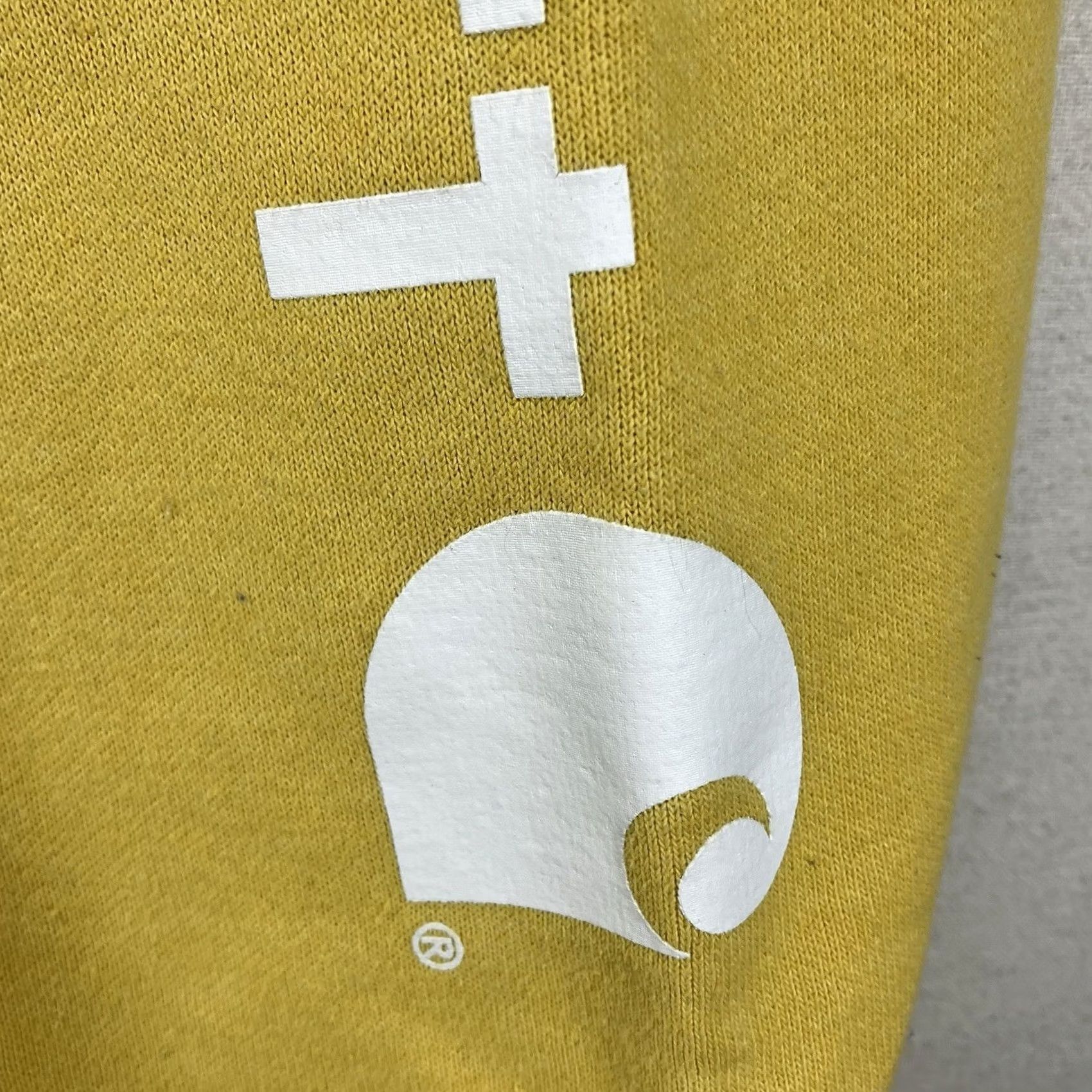 Carhartt Carhartt Hoodie Mens M Yellow Pullover Sweatshirt Midweight Logo K288 Loose Fit Size US M / EU 48-50 / 2 - 7 Thumbnail