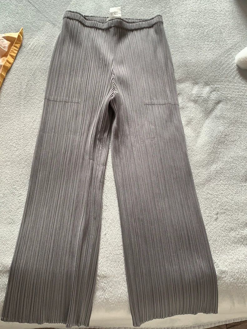 Issey Miyake issey miyake size:s Grey straight-leg trousers 2505-Nextar Size US 26 / EU 42 - 1 Thumbnail