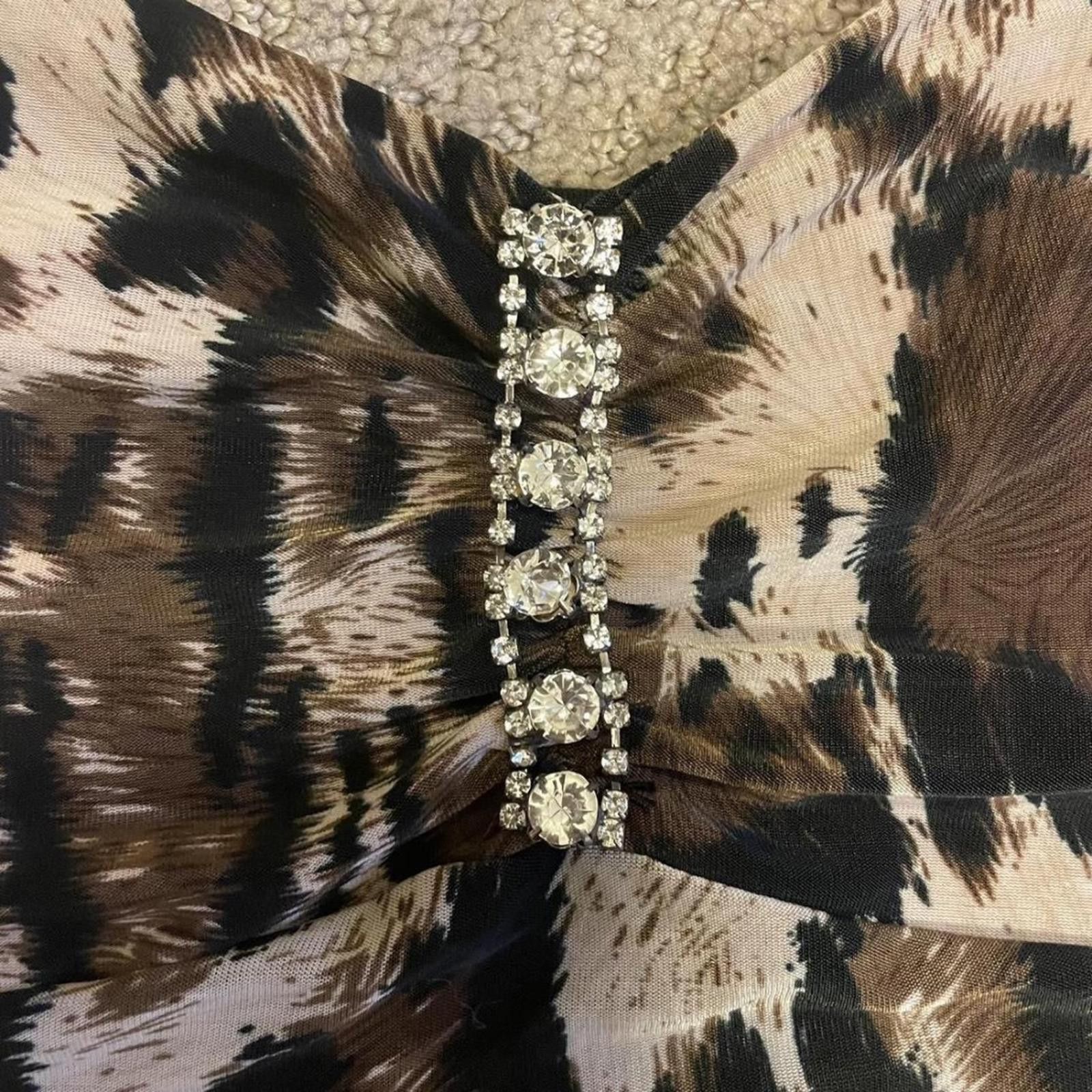 Unknown London Women’s Tank Top Cheetah Print Size Small Size S / US 4 / IT 40 - 3 Thumbnail