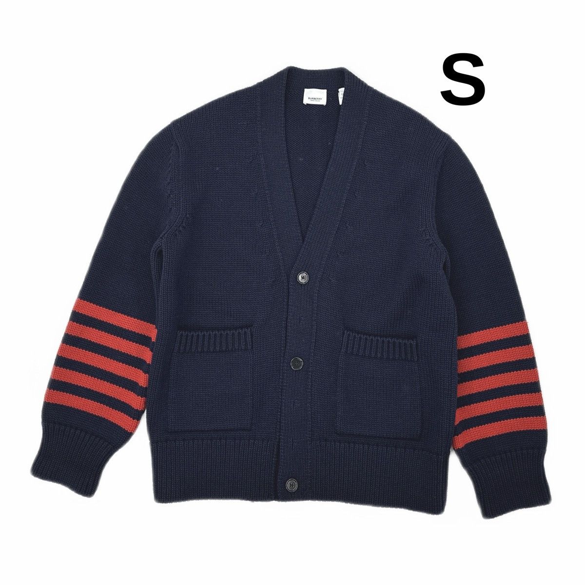 Burberry Burberry FW21 Striped Knit Sweater Navy Blue Size US S / EU 44-46 / 1 - 1 Thumbnail