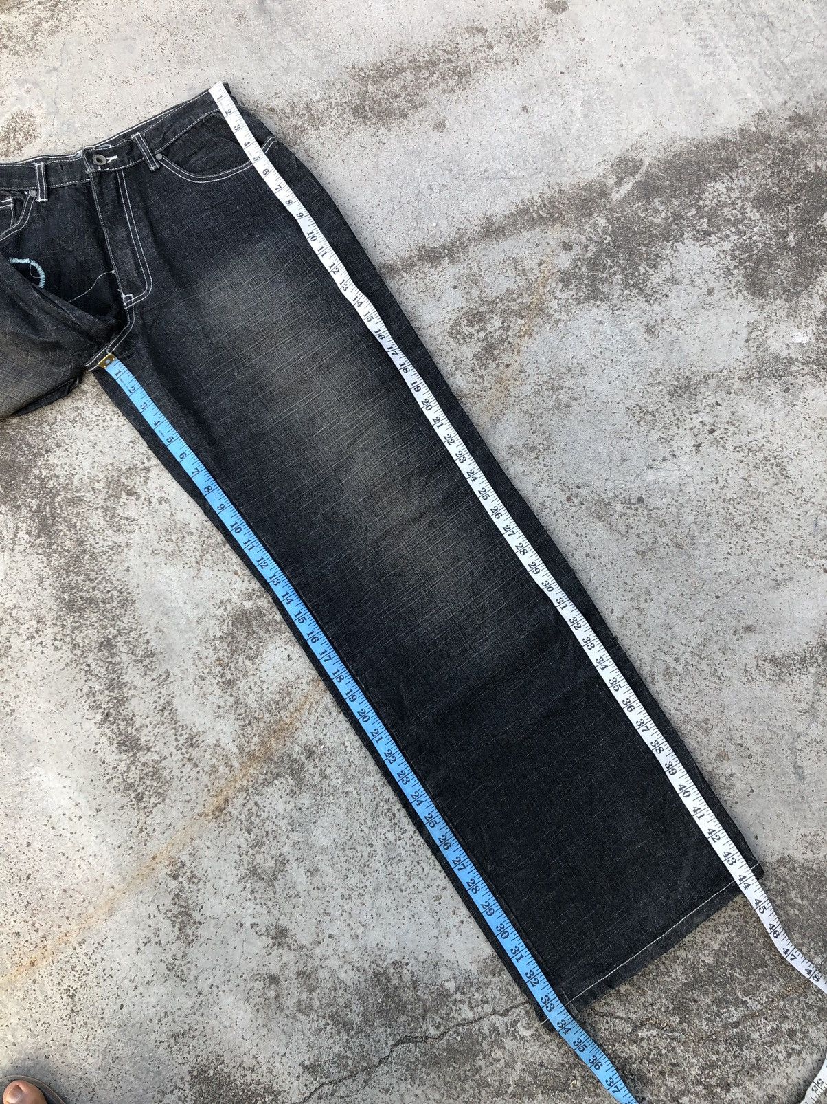Rocawear BAGGY⚡️⚡️ROCAWEAR WASHED BLACK DENIM Size US 32 / EU 48 - 11 Thumbnail