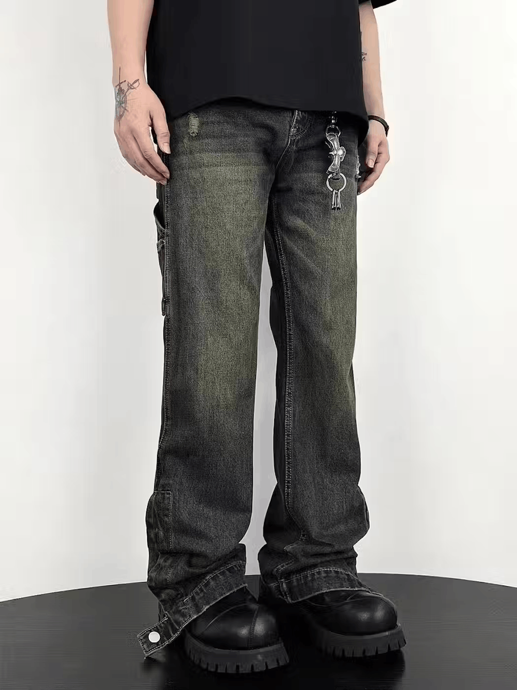 Japanese Brand × Jean Washed yellow clay-dyed vintage jeans Size US 33 - 2 Thumbnail