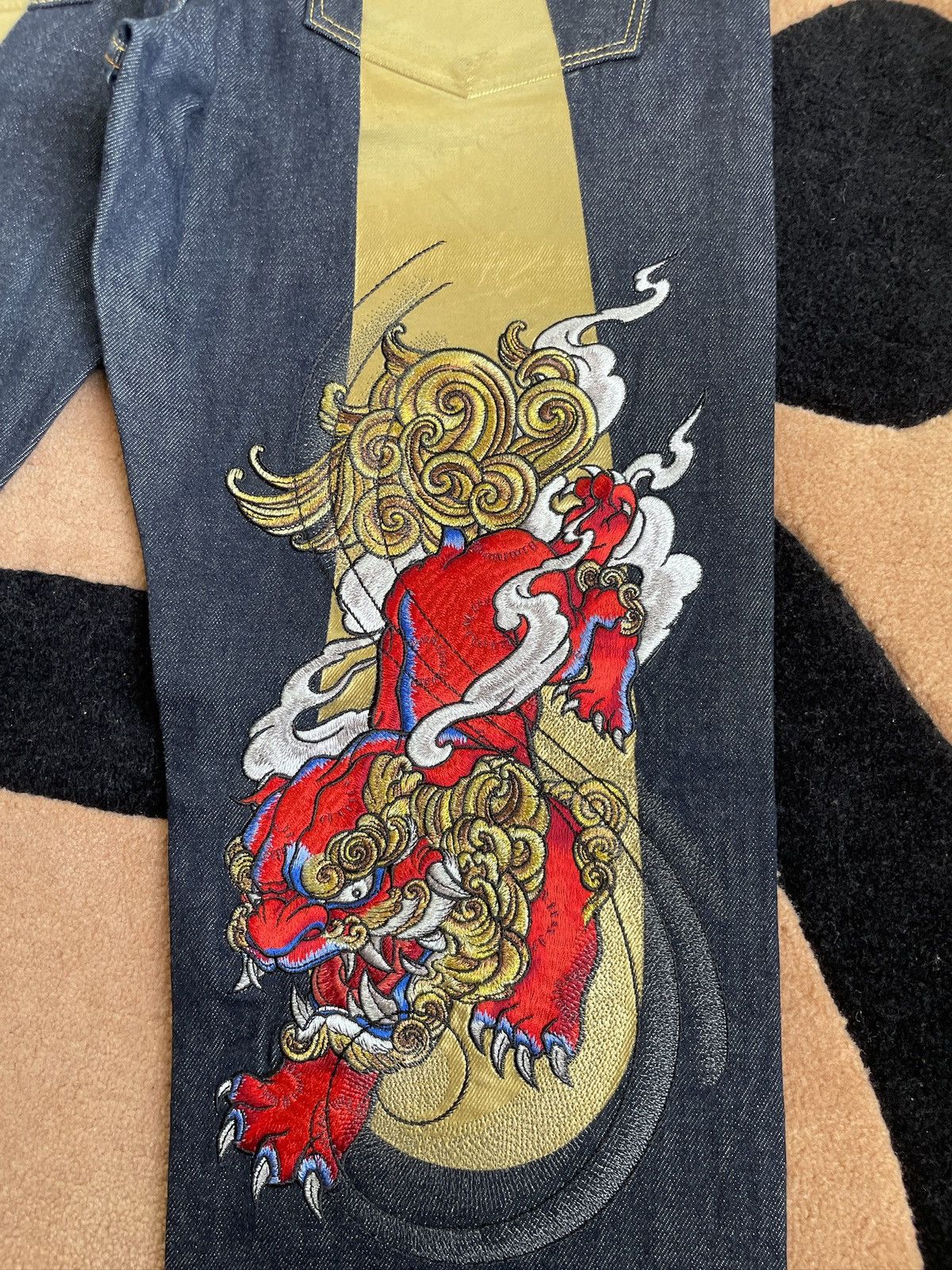 Evisu EVISU lion golden daicock style jeans size：32x34 Size US 32 / EU 48 - 7 Thumbnail