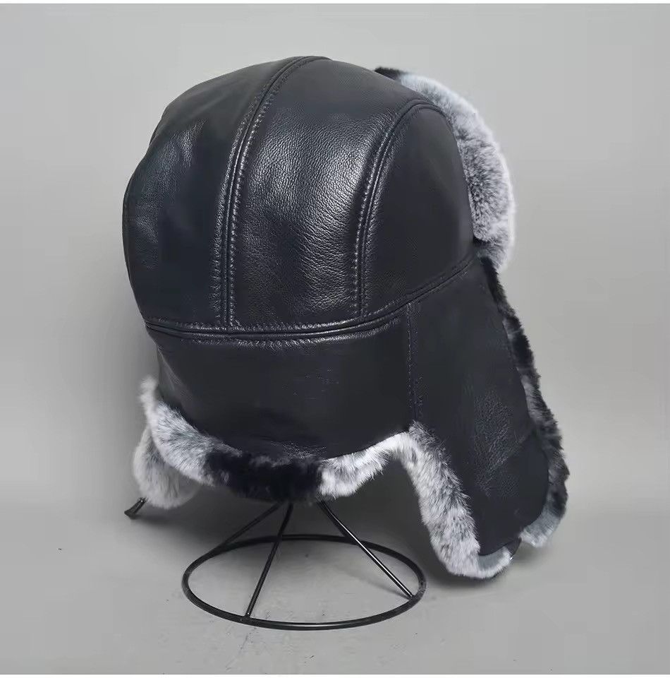 Japanese Brand Unisex RealRabbit Fur Ushanka Trapper Hat Size L Size ONE SIZE - 5 Thumbnail