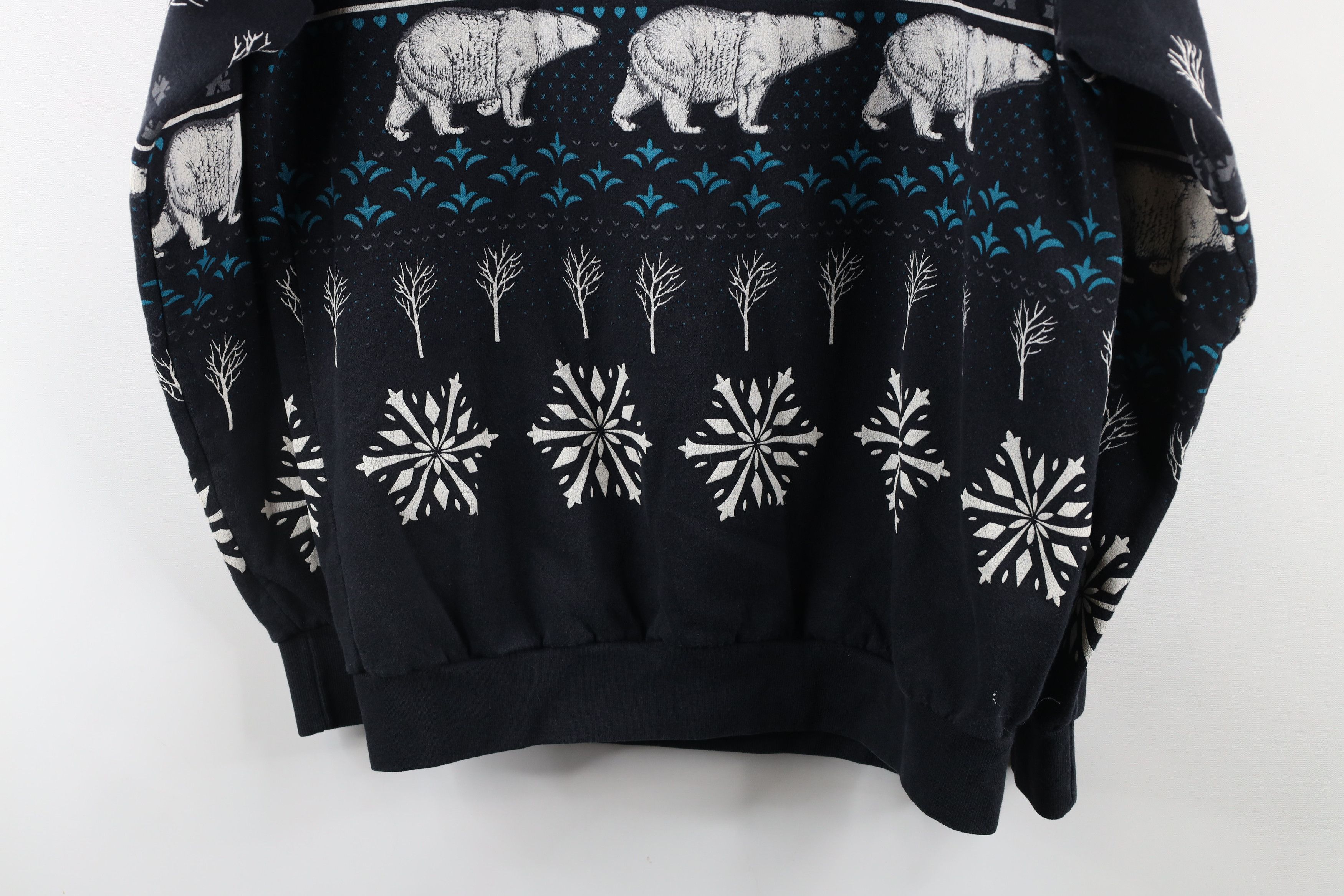 Vintage Vintage 90s Streetwear Bear All Over Print Sweatshirt USA Size XL / US 12-14 / IT 48-50 - 13 Thumbnail