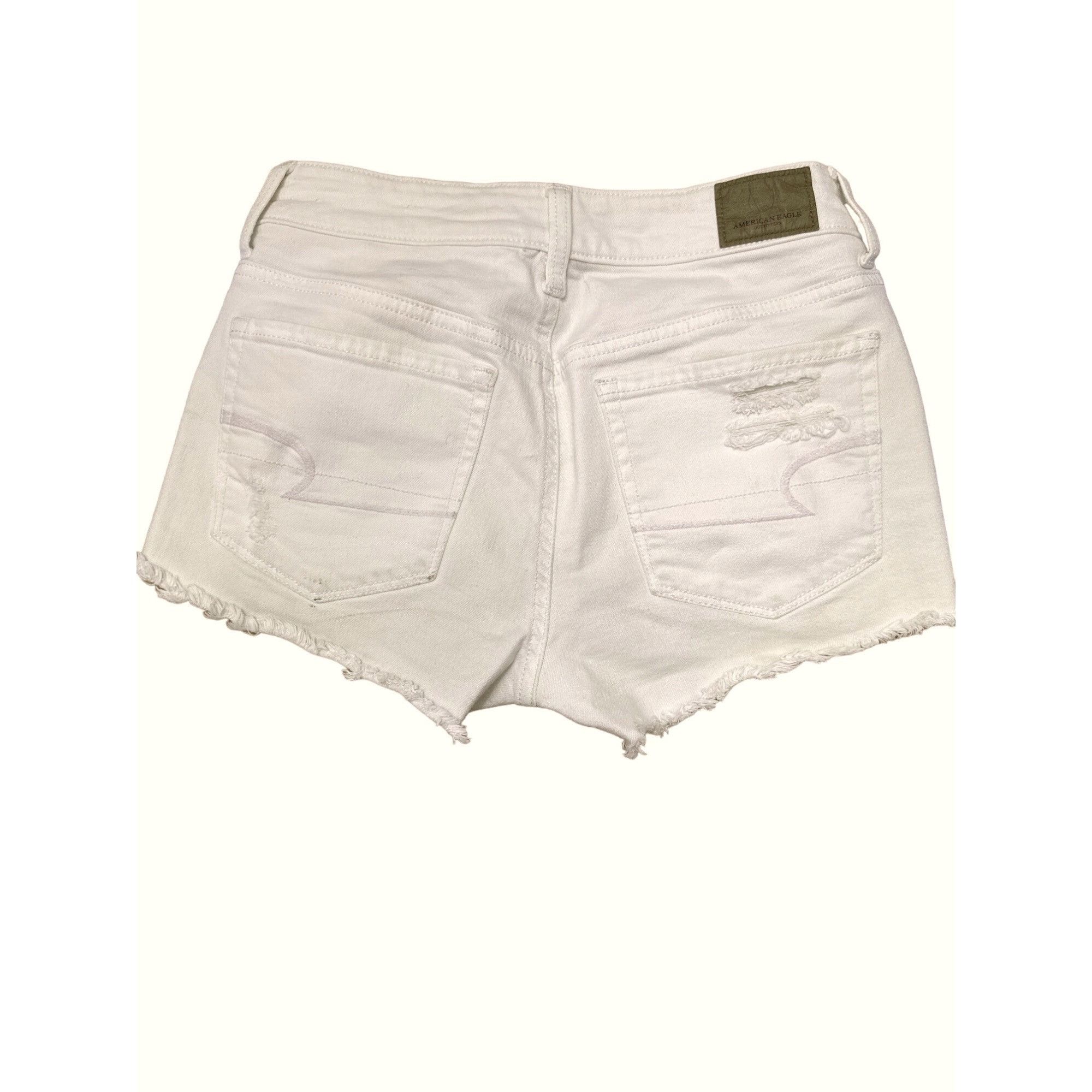 American Eagle Outfitters American Eagle Summer Bundle White Hi Rise Jean Shorts Three Size 26" / US 2 / IT 38 - 3 Thumbnail