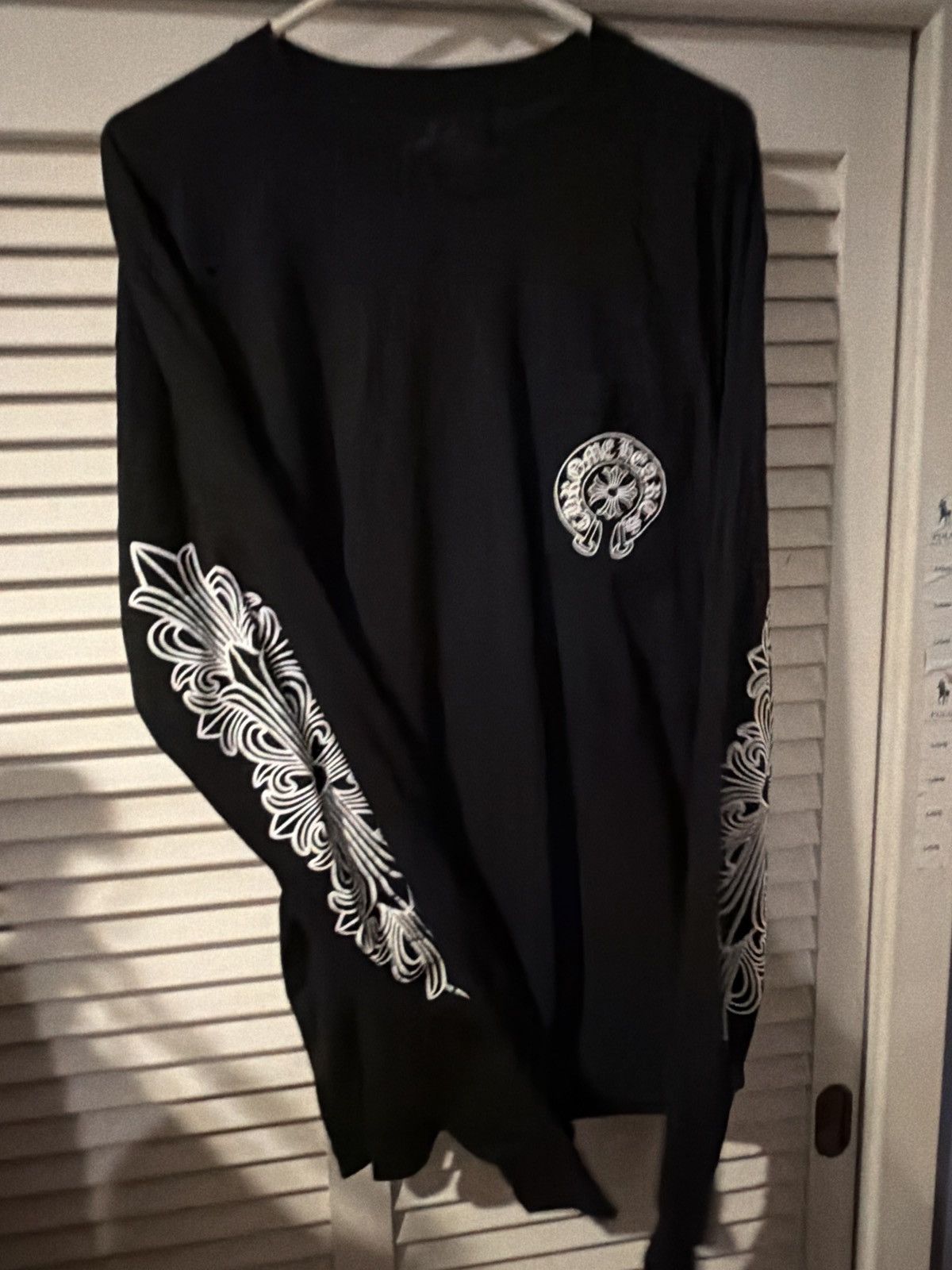 Chrome Hearts Chrome hearts black long sleeve pocket t shirt los angeles Size US XL / EU 56 / 4 - 10 Thumbnail