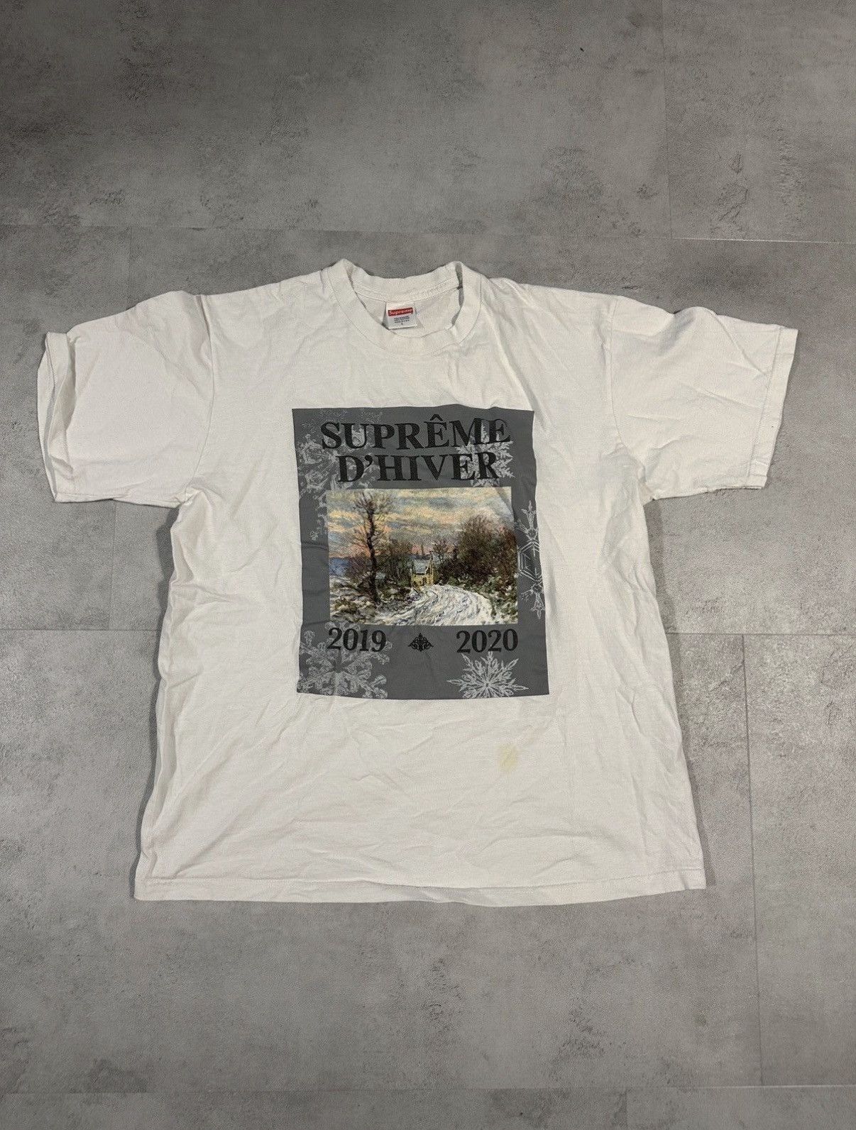 Supreme Supreme D'Hiver T-Shirt Weiß Herren - FW19 Size US L / EU 52-54 / 3 - 1 Thumbnail