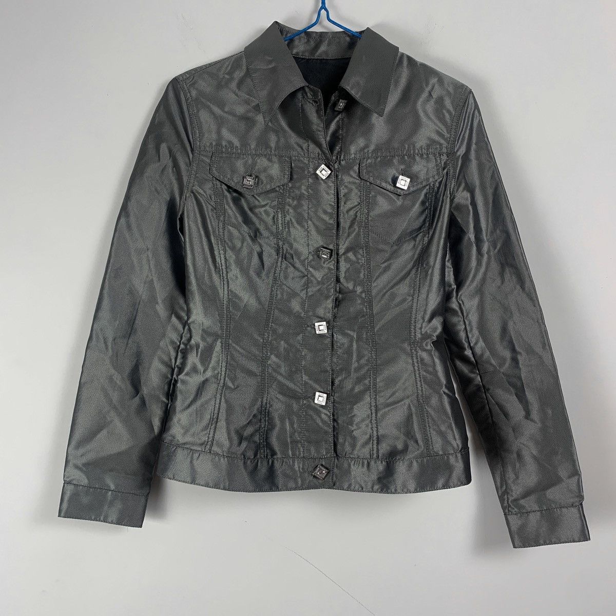 Versace × Versace Jeans Couture × Vintage Versace Classic V2 Vintage Nylon Blazer Size M / US 6-8 / IT 42-44 - 1 Thumbnail