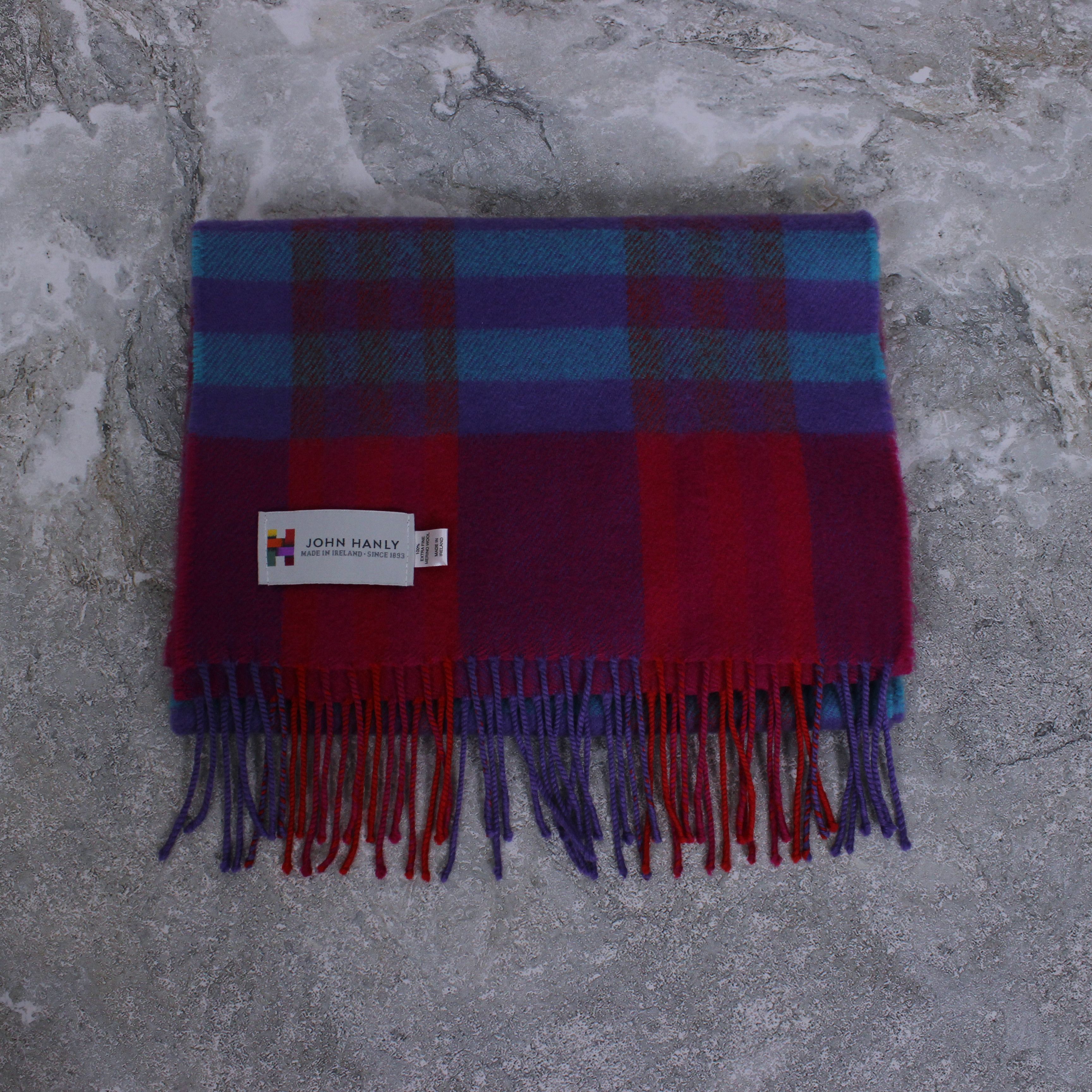 Vintage John Hanly ireland merino wool scarf multi Size ONE SIZE - 8 Thumbnail