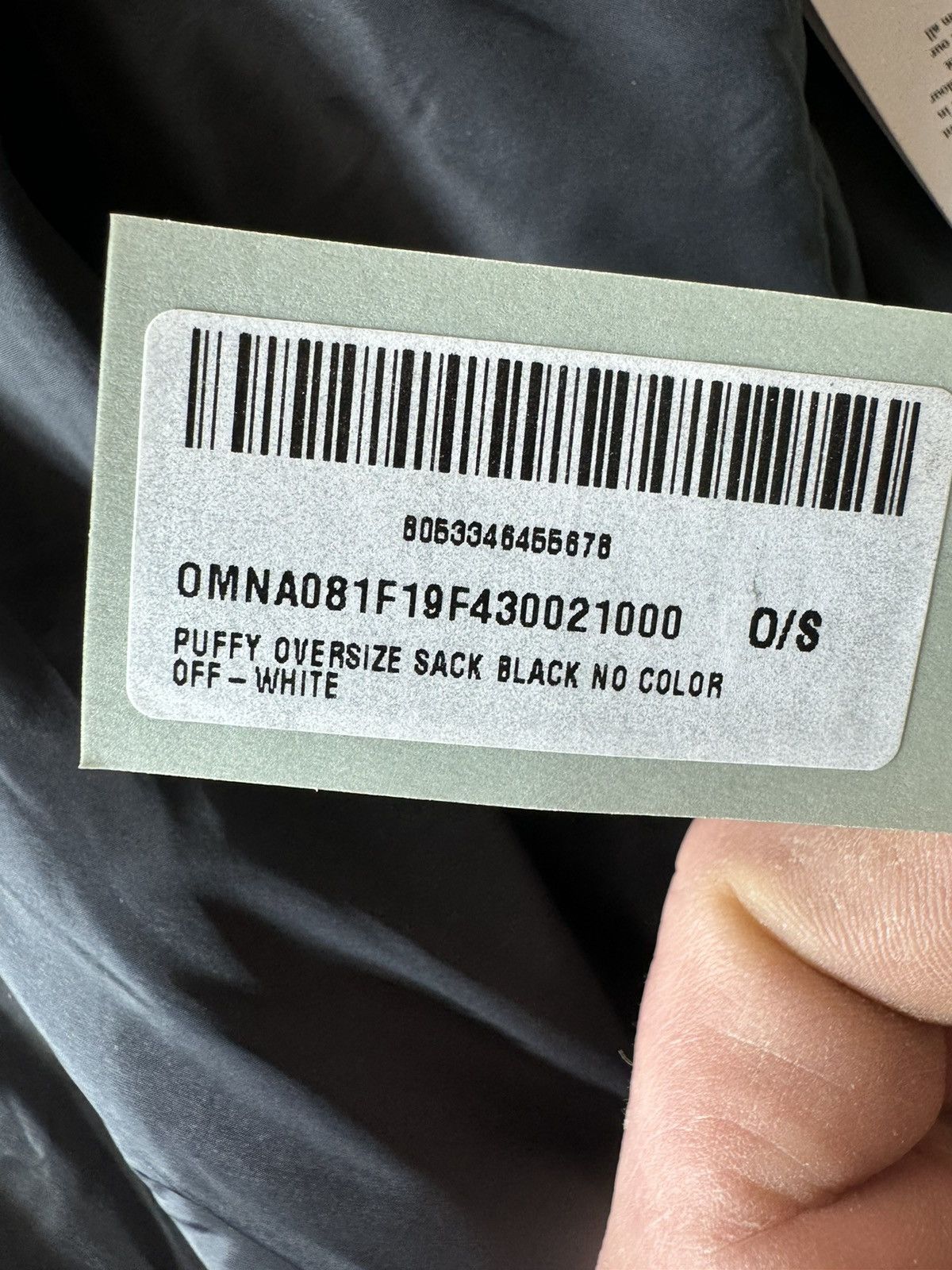 Off-White “PUFFY BLACK BAG” by Virgil ABLOH Size ONE SIZE - 21 Thumbnail