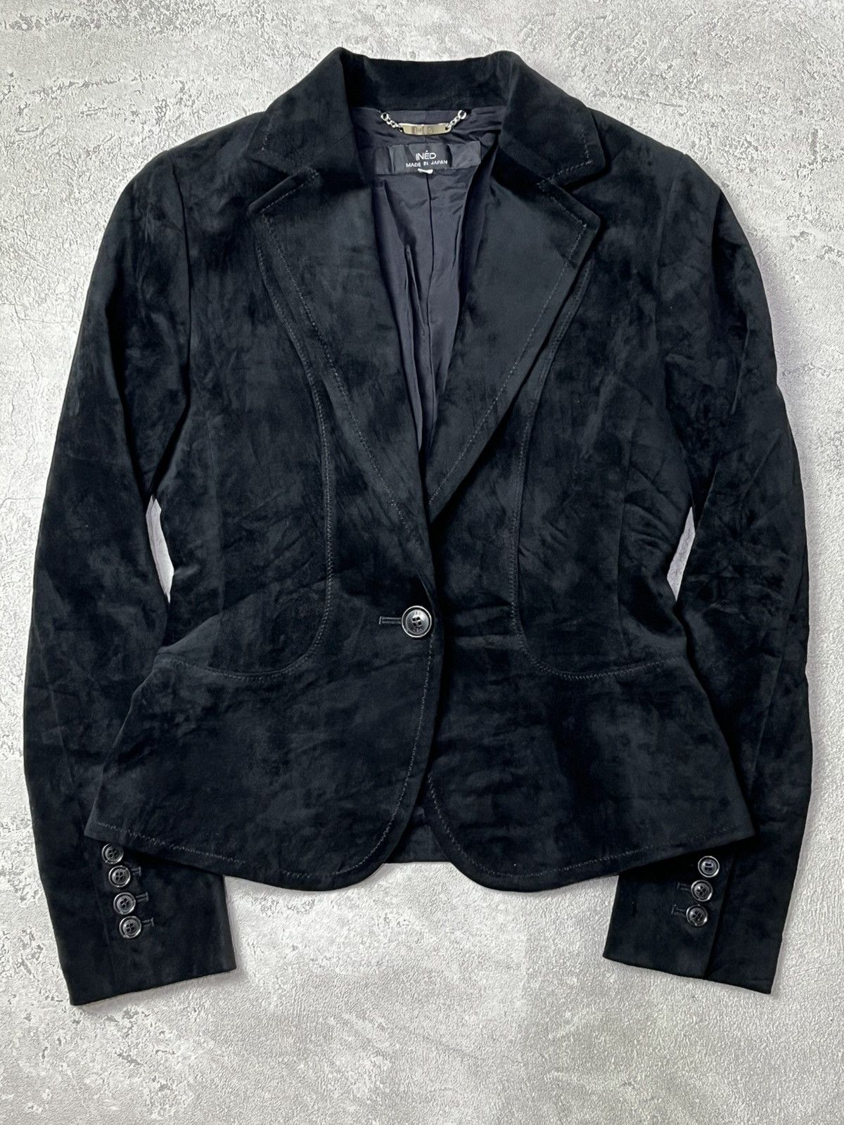 Yohji Yamamoto Ined by Yohji Yamamoto Velvet Jacket Size US XS / EU 42 / 0 - 1 Thumbnail