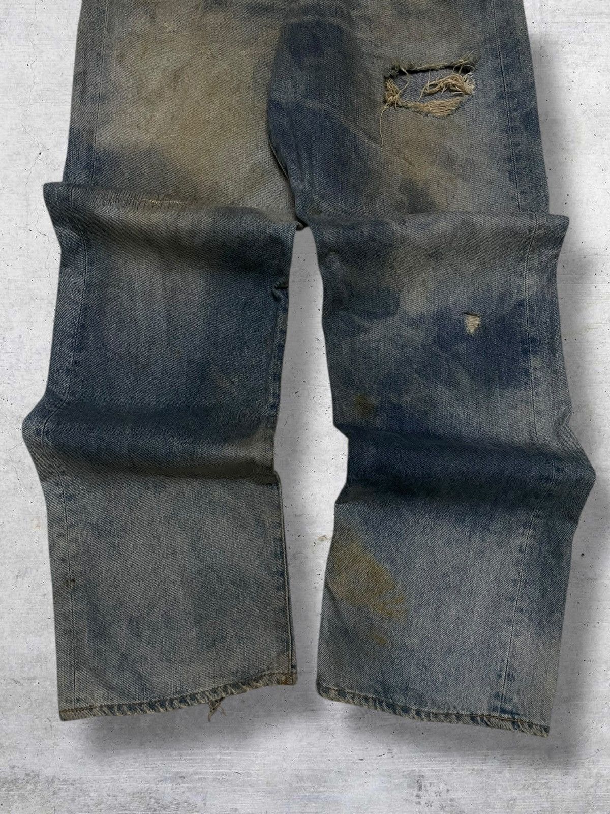 Swagger VINTAGE SWAGGER OG 90S JAPAN DESIGNER MUDWASH BAGGY DENIM Size US 35 - 3 Thumbnail