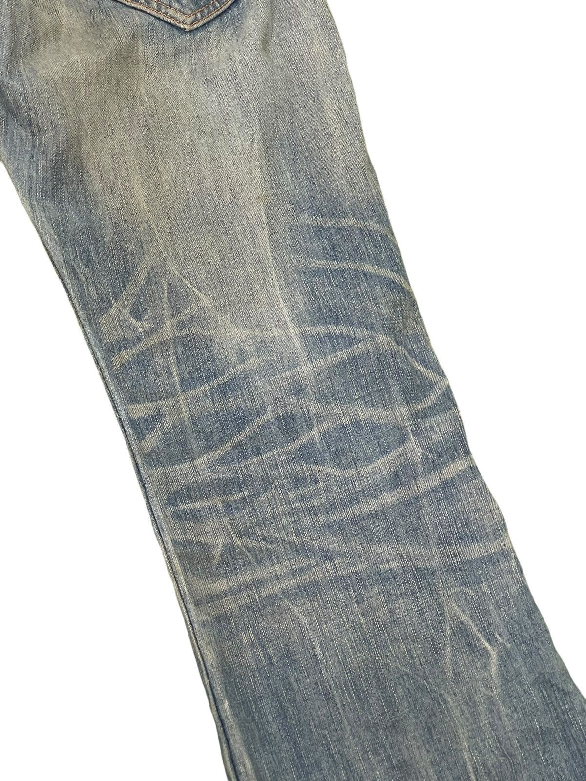 Edwin Flare Jeans Edwin Faded Distress Dirty Grunge Boot Cut 1🟦4 Size US 32 / EU 48 - 17 Thumbnail