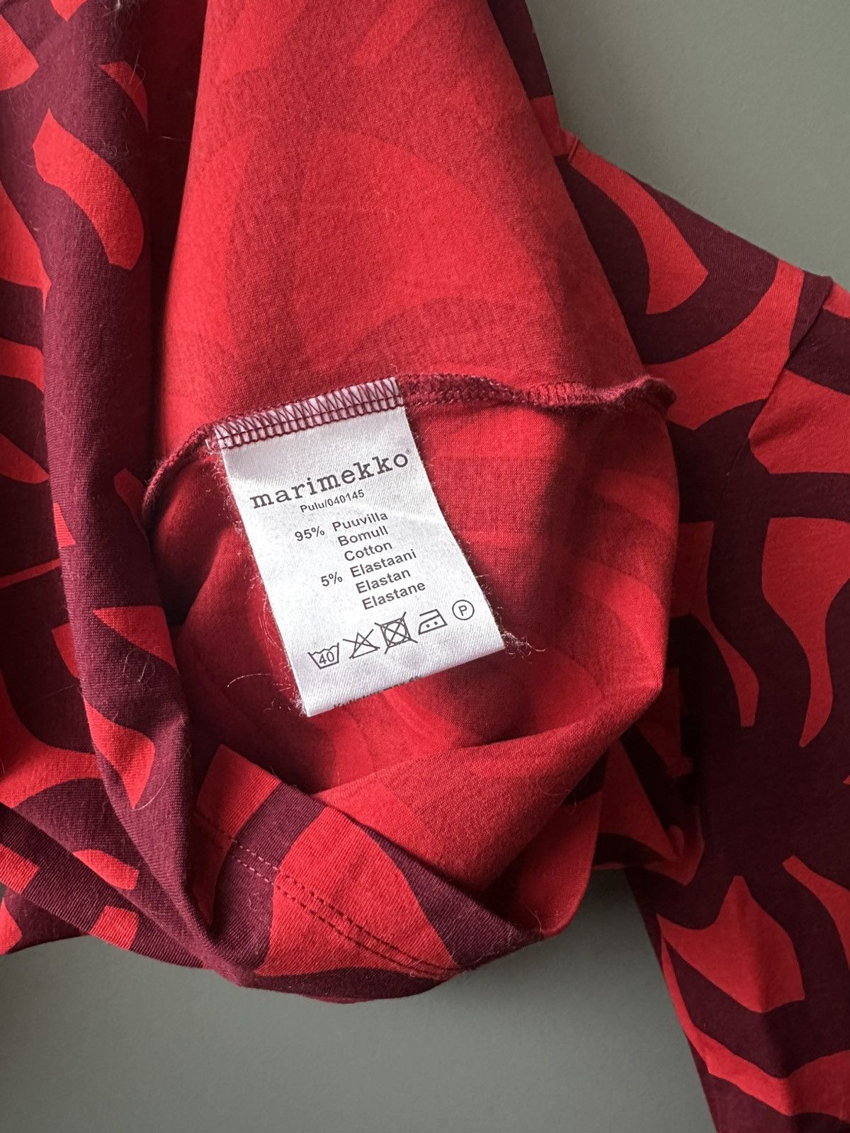 Marimekko Marimekko Red Abstract Print Long Sleeve Top Size S Size S / US 4 / IT 40 - 5 Thumbnail