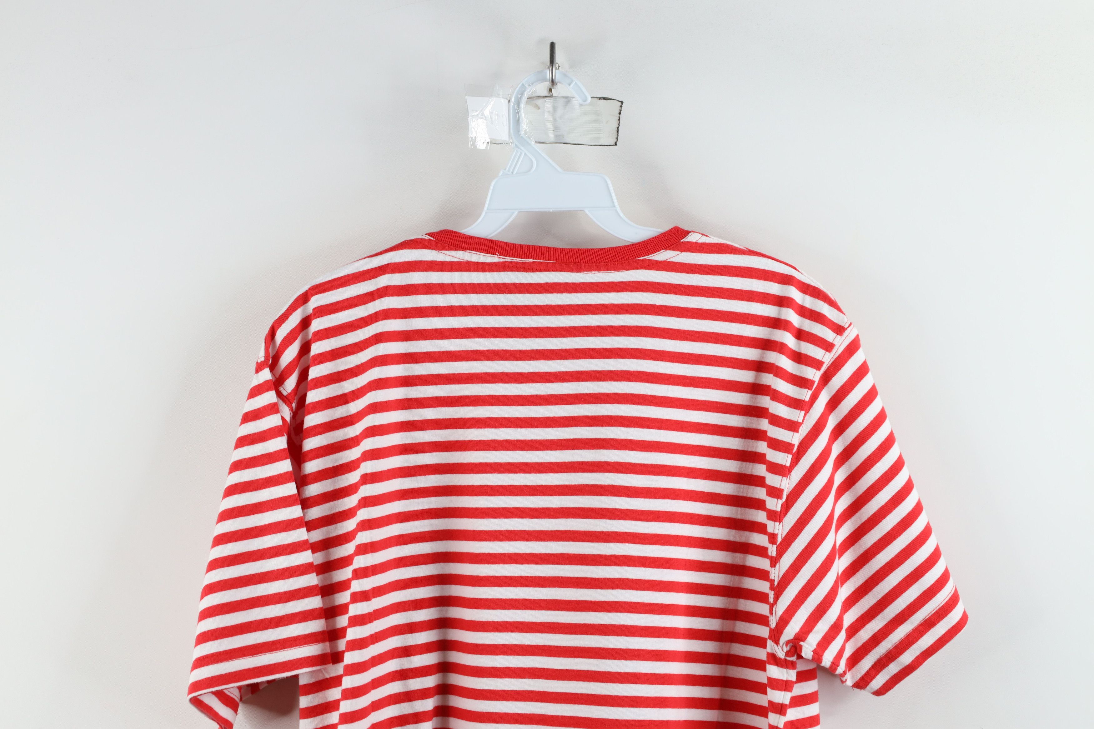 Vintage Vintage 90s Streetwear Cane Striped Short Sleeve T-Shirt USA Size M / US 6-8 / IT 42-44 - 7 Thumbnail