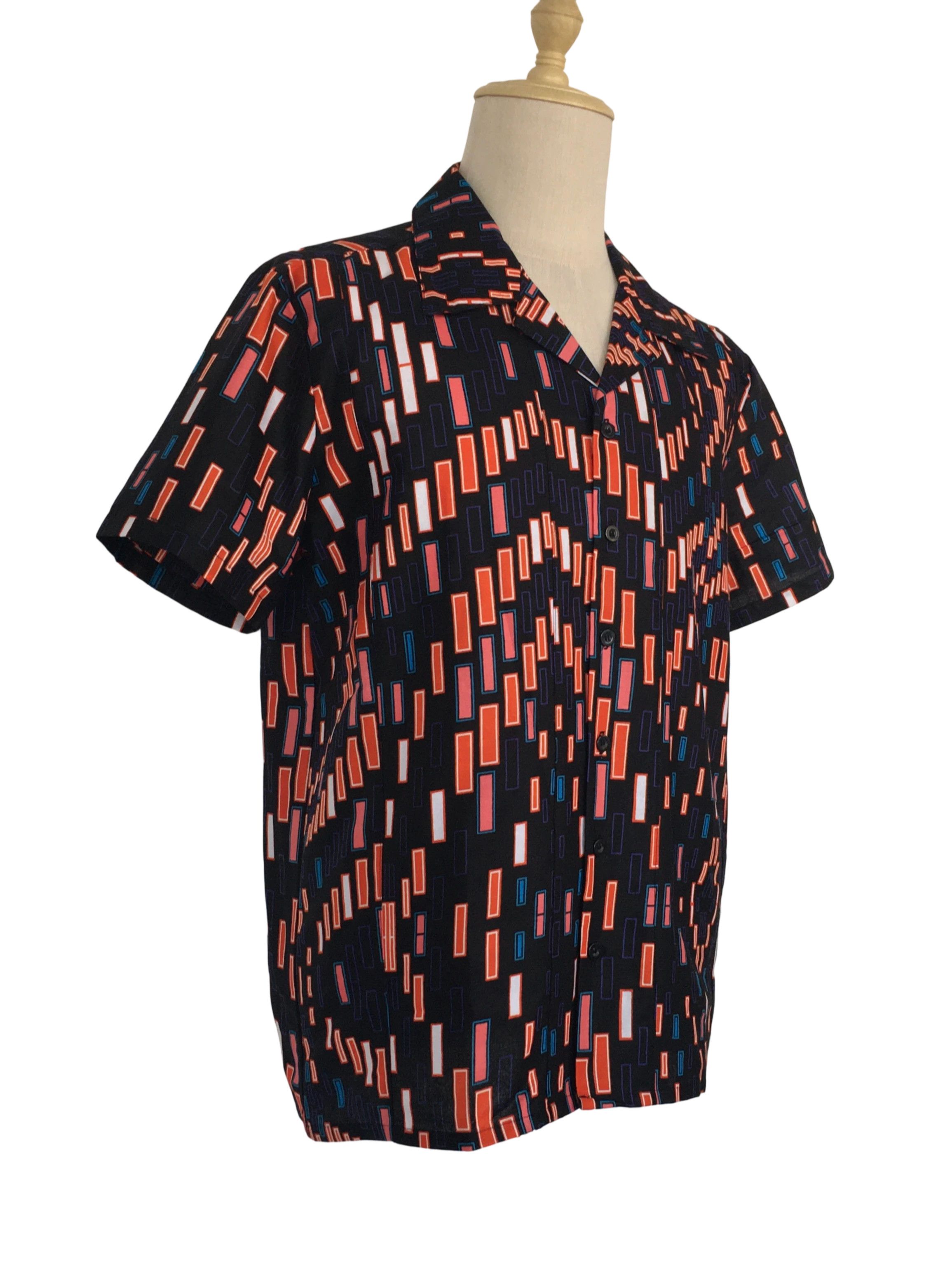 Other African Wax Print Men Shirt Short Sleeves Summer Size US XL / EU 56 / 4 - 2 Thumbnail