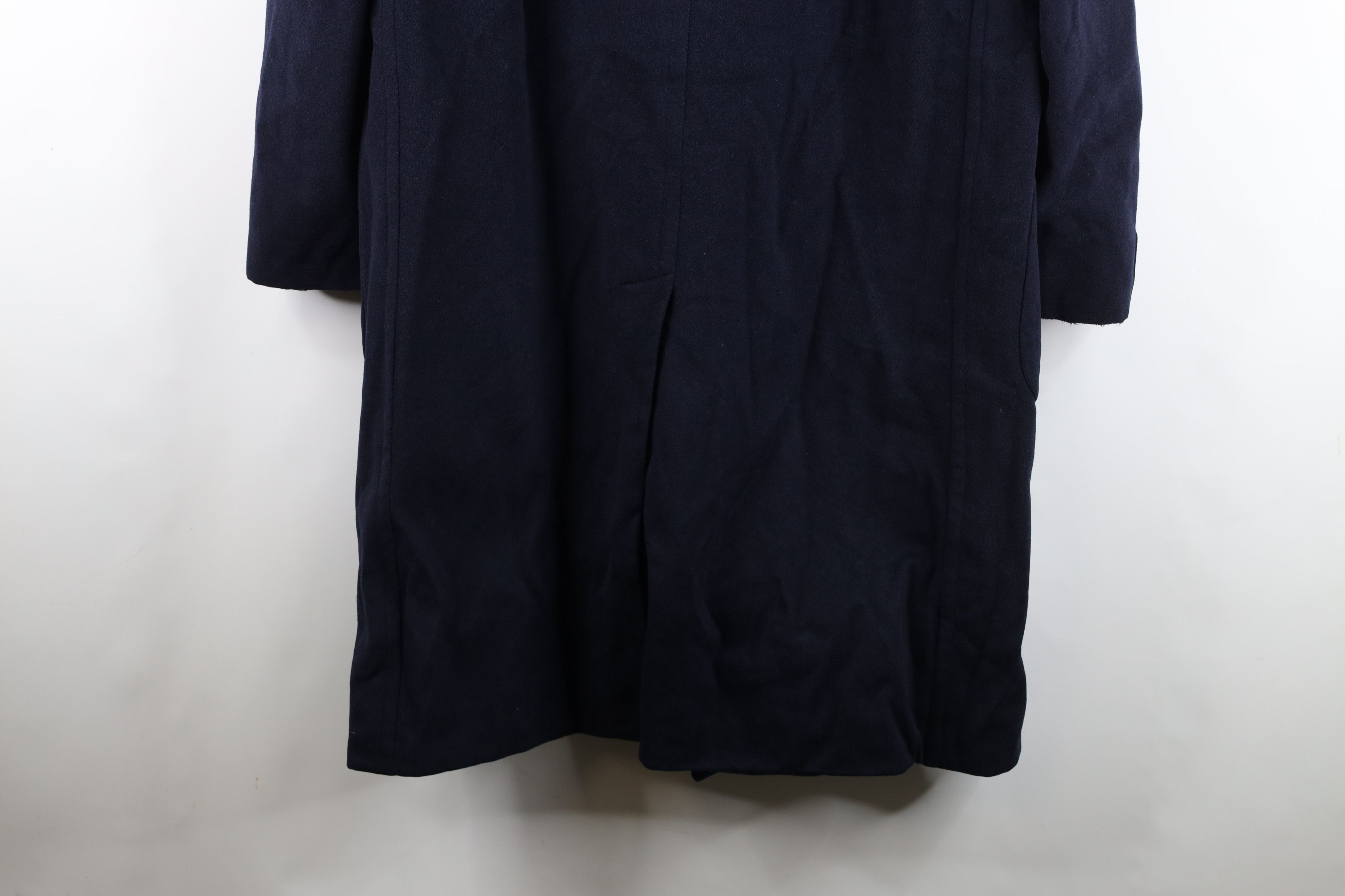 Vintage Vintage 50s 60s Streetwear Velour Wool Overcoat Jacket Blue Size US XL / EU 56 / 4 - 16 Thumbnail