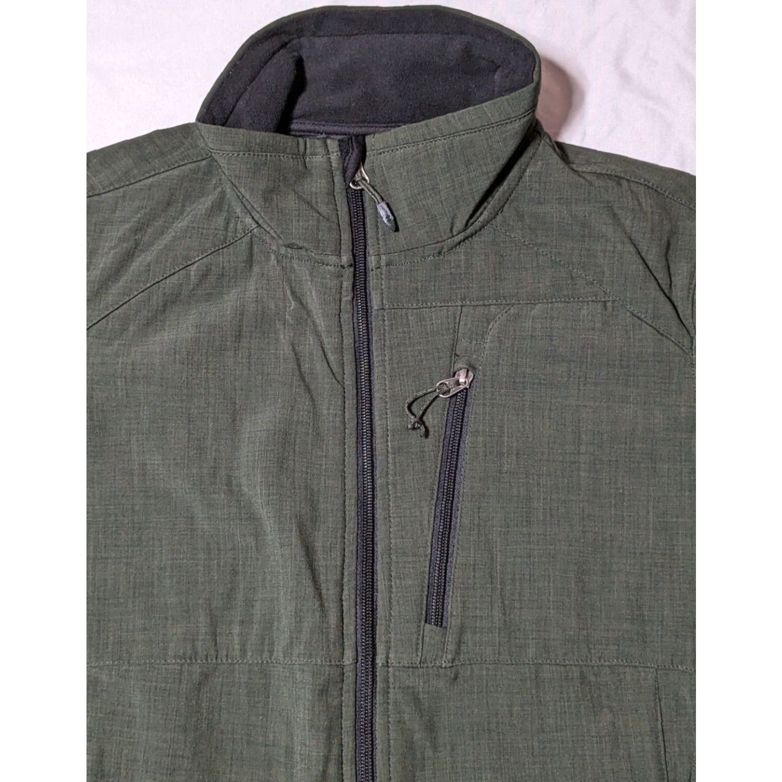 Black Diamond BLACK DIAMOND DOUBLE DIAMOND Men Small Green Full Zip Soft Shell Fleece Lined Jacket EUC Size US S / EU 44-46 / 1 - 3 Thumbnail