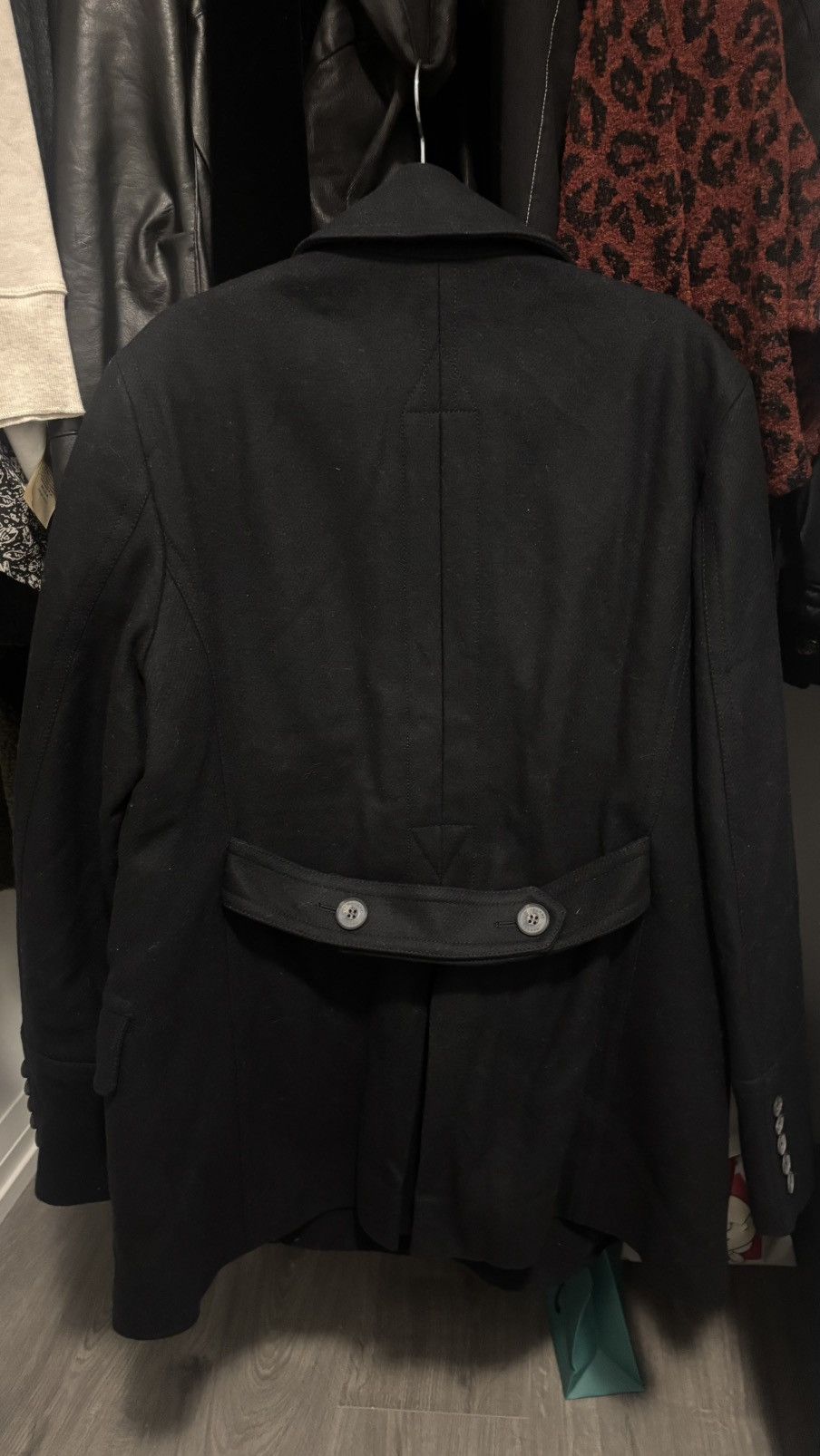 Burberry Prorsum Burberry London Black Wool Peacoat Size 50 Size US M / EU 48-50 / 2 - 3 Thumbnail