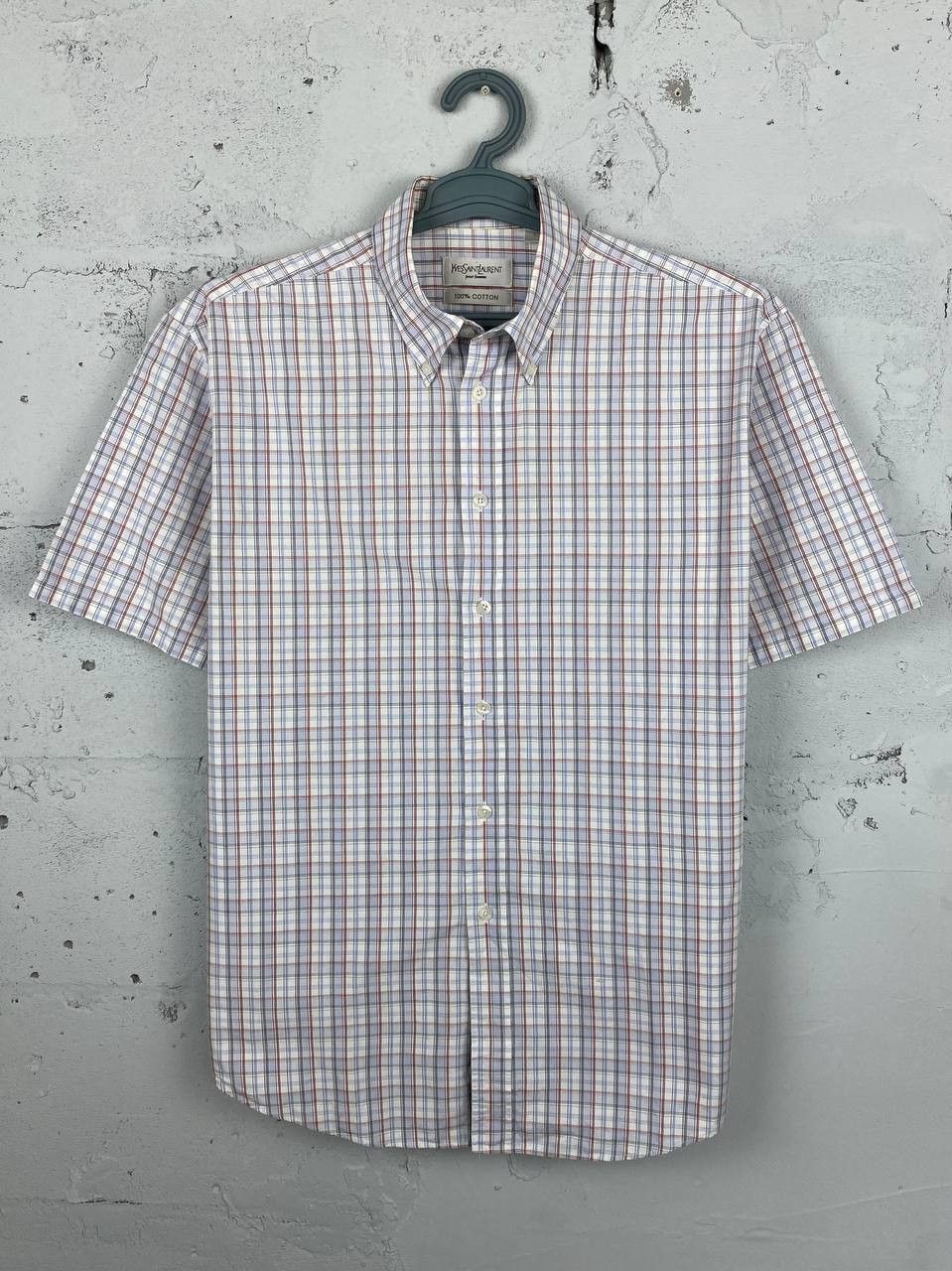 Vintage × Yves Saint Laurent Mens Vintage Yves Saint Laurent Shirts Plaid Iconic Size US L / EU 52-54 / 3 - 1 Thumbnail