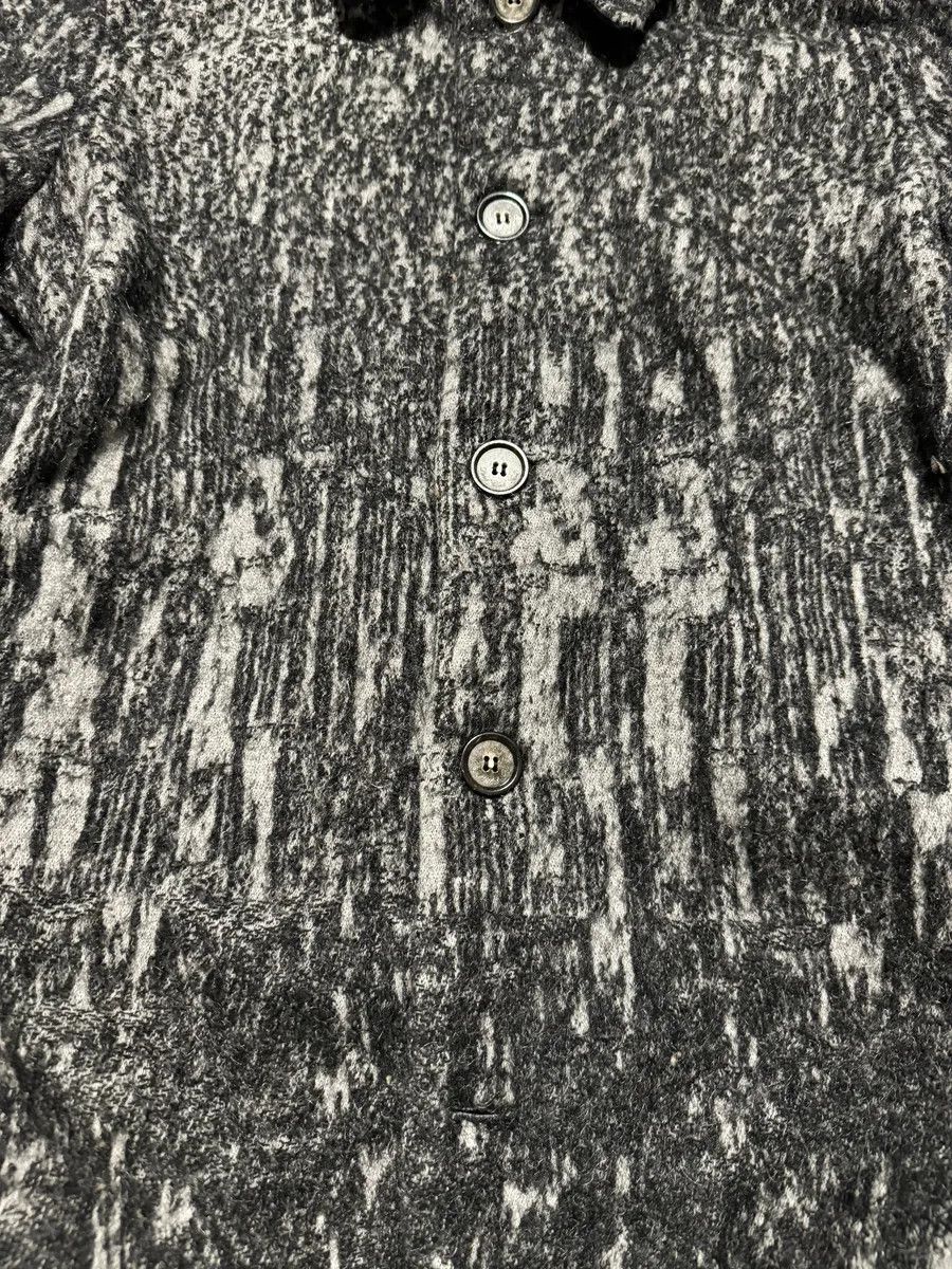 Diesel Diesel Black Gold Grey Blurred Wool Long Buttoned Coat Size US XS / EU 42 / 0 - 9 Thumbnail