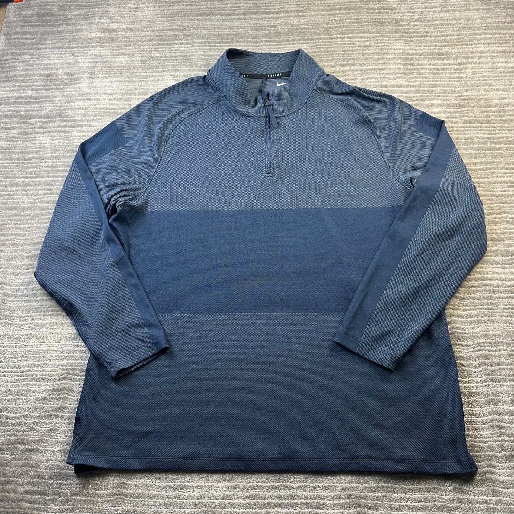 Nike Nike Sweater Mens XL Blue 1/4 Zip Dri-Fit Vapor Golf Pullover All Seasons Regular Crew Neck Long Sleeve Jacket Accent Logo Vintage No Size US XL / EU 56 / 4 - 2 Thumbnail