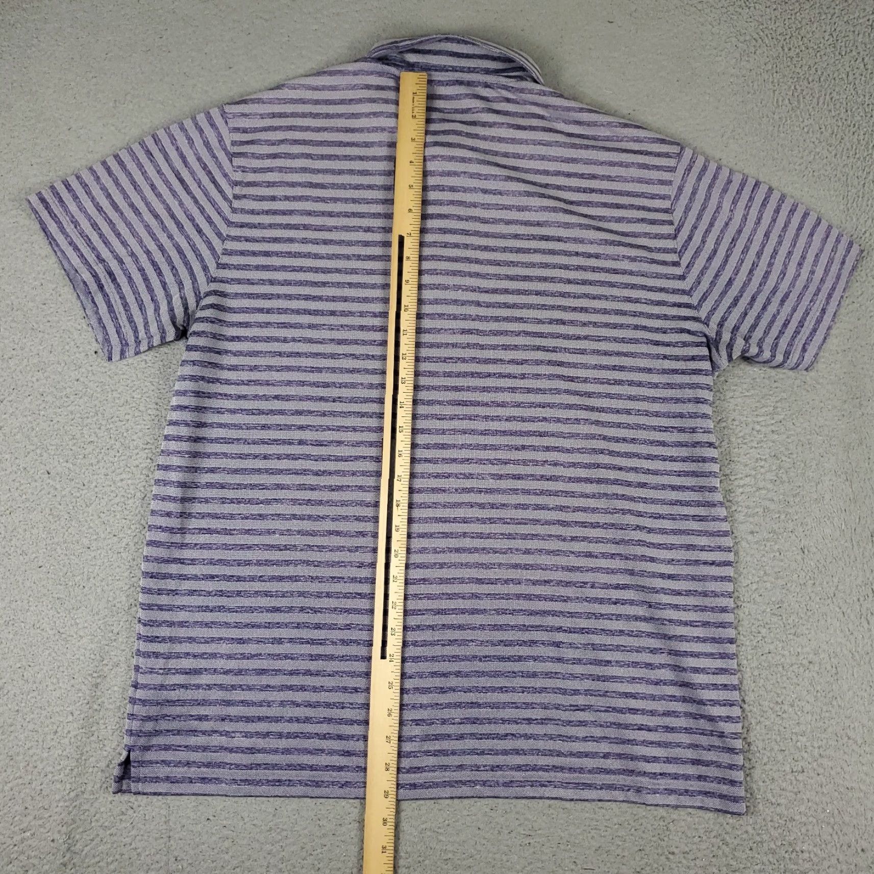 Puma Puma Polo Shirt Mens XL Purple Striped Golf Casual Short Sleeve Adult Size US XL / EU 56 / 4 - 3 Thumbnail