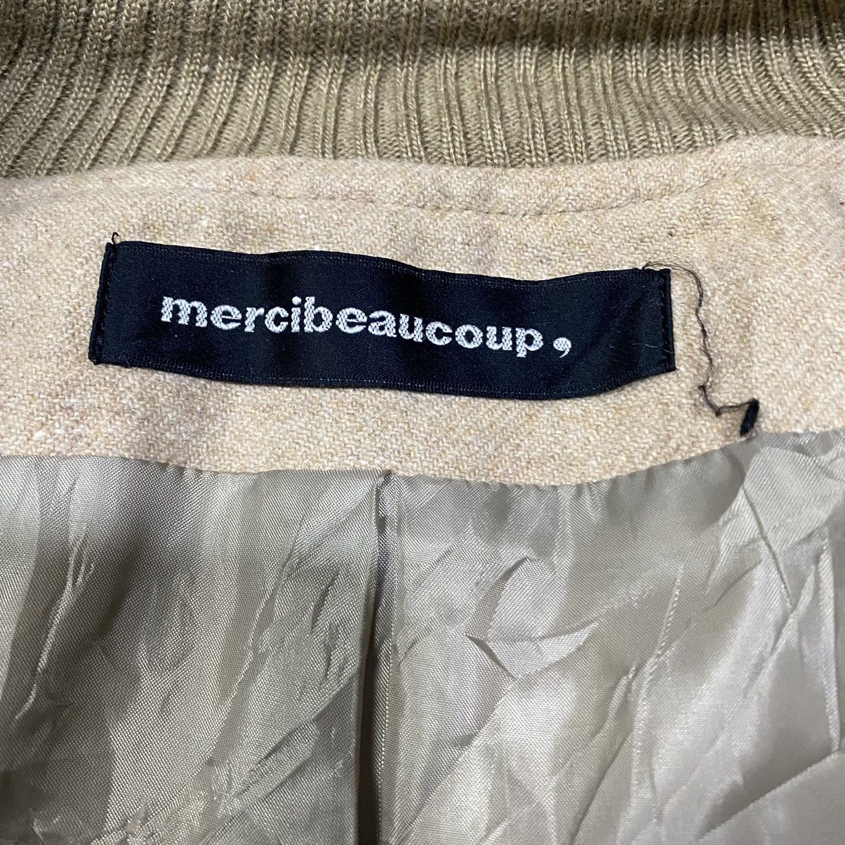 Issey Miyake × mercibeaucoup ISSEY MIYAKE MERCIBEAUCOUP WOOL BOMBER JACKET Size US L / EU 52-54 / 3 - 22 Thumbnail