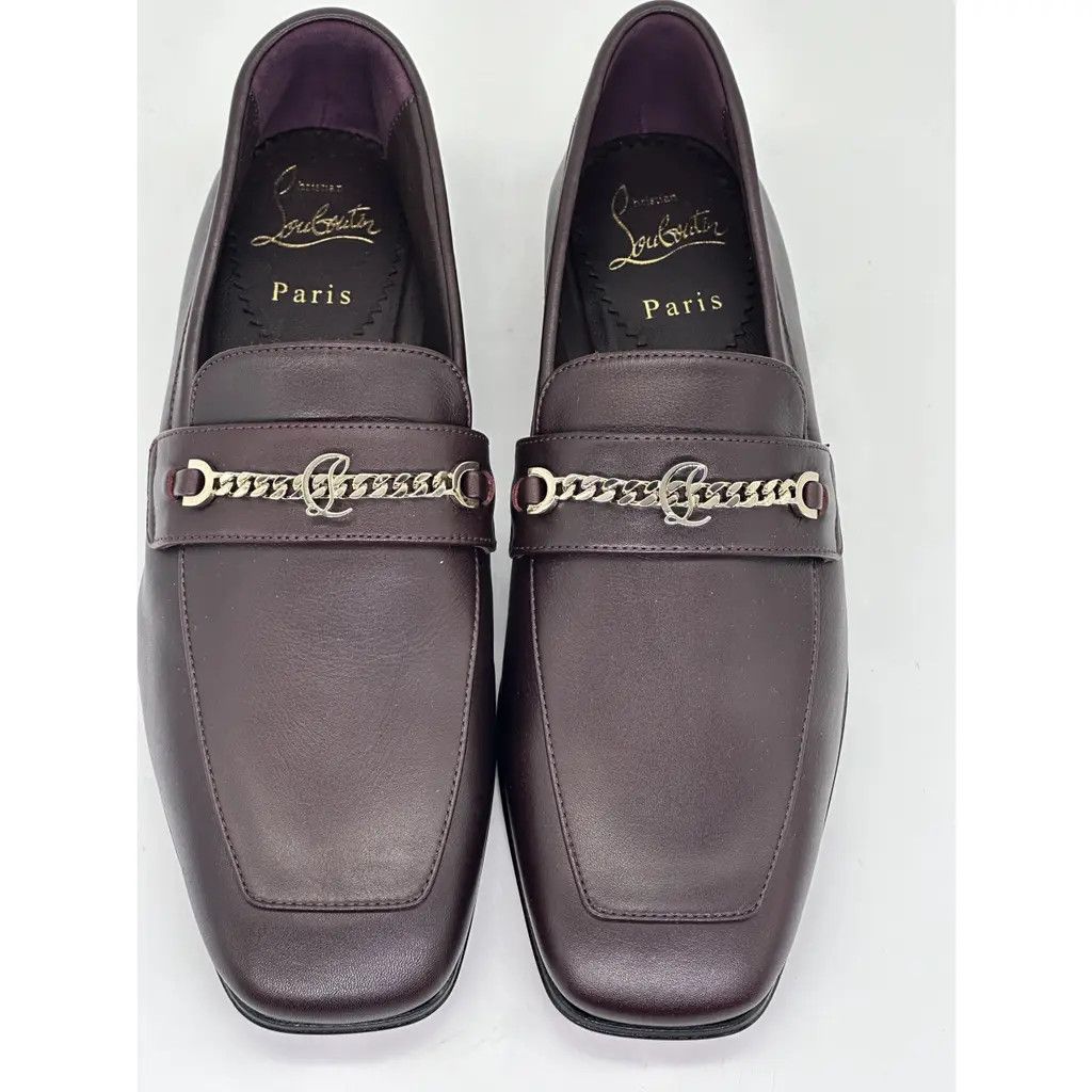 Christian Louboutin o1s1wg110225 Leather in Brown Size US 8 / EU 41 - 3 Thumbnail