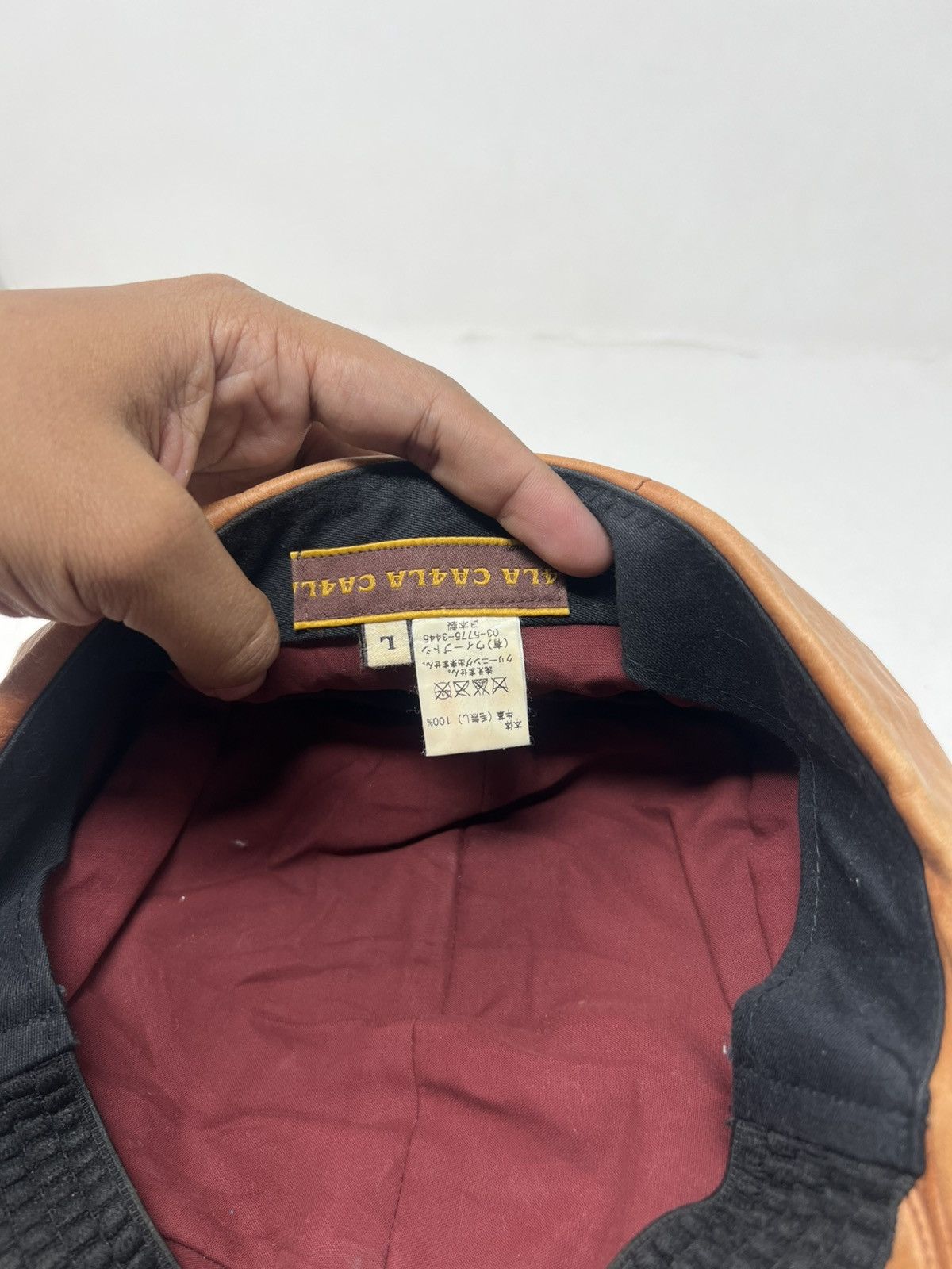 CA4LA CA4LA Leather Baretta Flat Hat Size 26 - 11 Thumbnail
