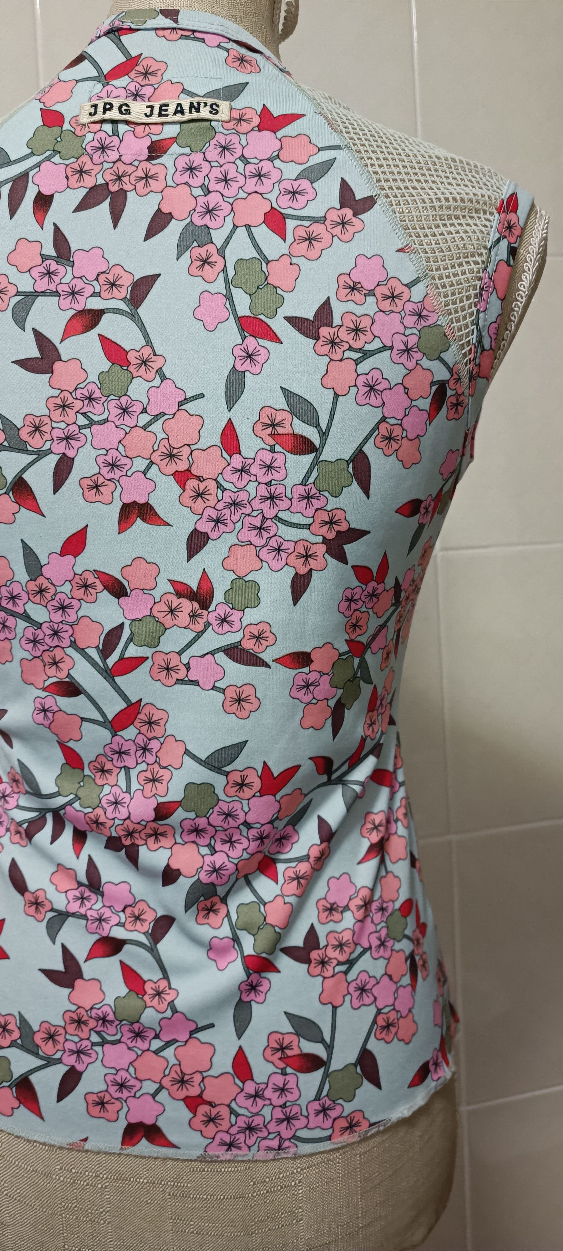 Jean Paul Gaultier Spring 2001 - Flower tank top - JPG Jeans Size M / US 6-8 / IT 42-44 - 24 Thumbnail