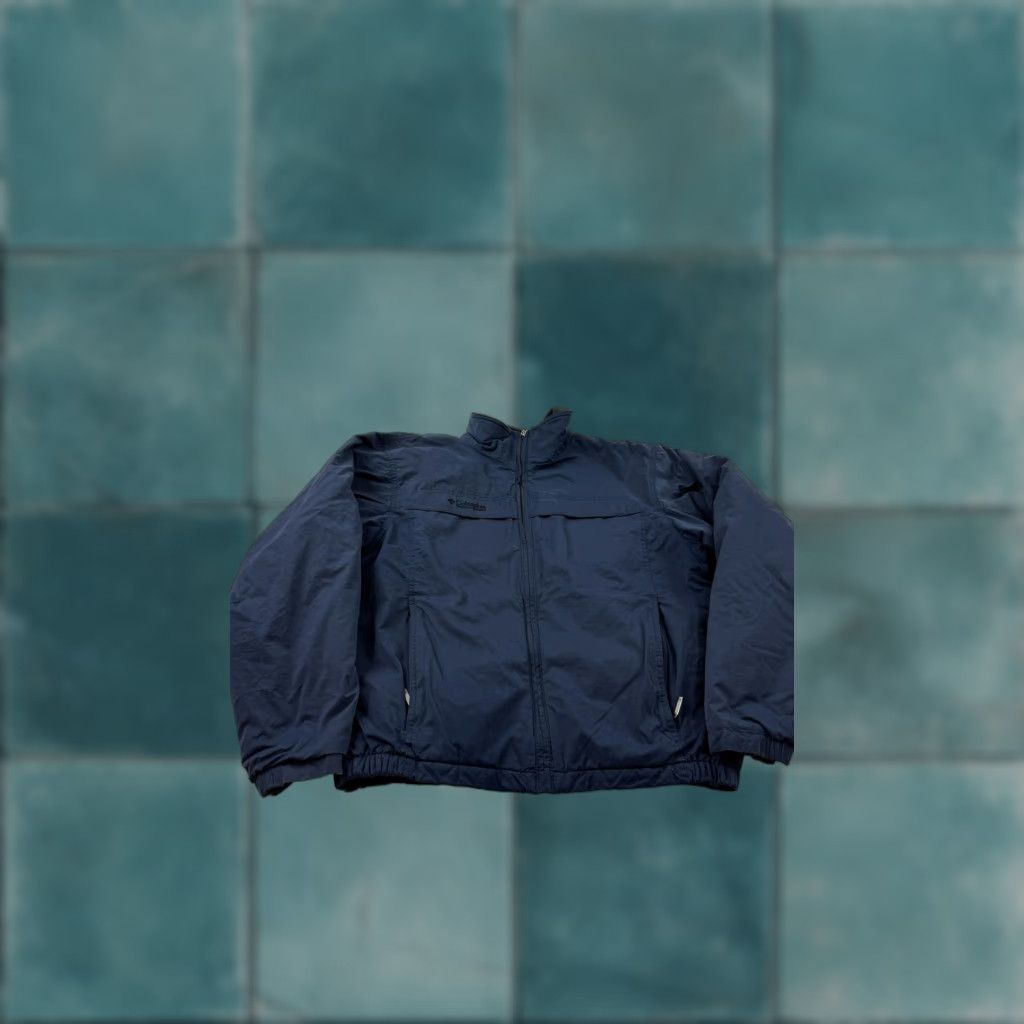 Vintage Columbia Jacket Mens M Blue Windbreaker Full Zip Insulated Fleece Lined Casual Fall Winter Size US M / EU 48-50 / 2 - 1 Thumbnail