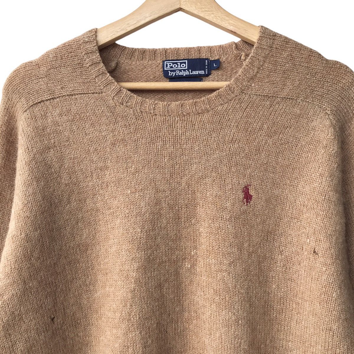 Polo Ralph Lauren × Ralph Lauren Polo Ralph Lauren RL Pure Wool Pullover Jumper Size US L / EU 52-54 / 3 - 3 Thumbnail