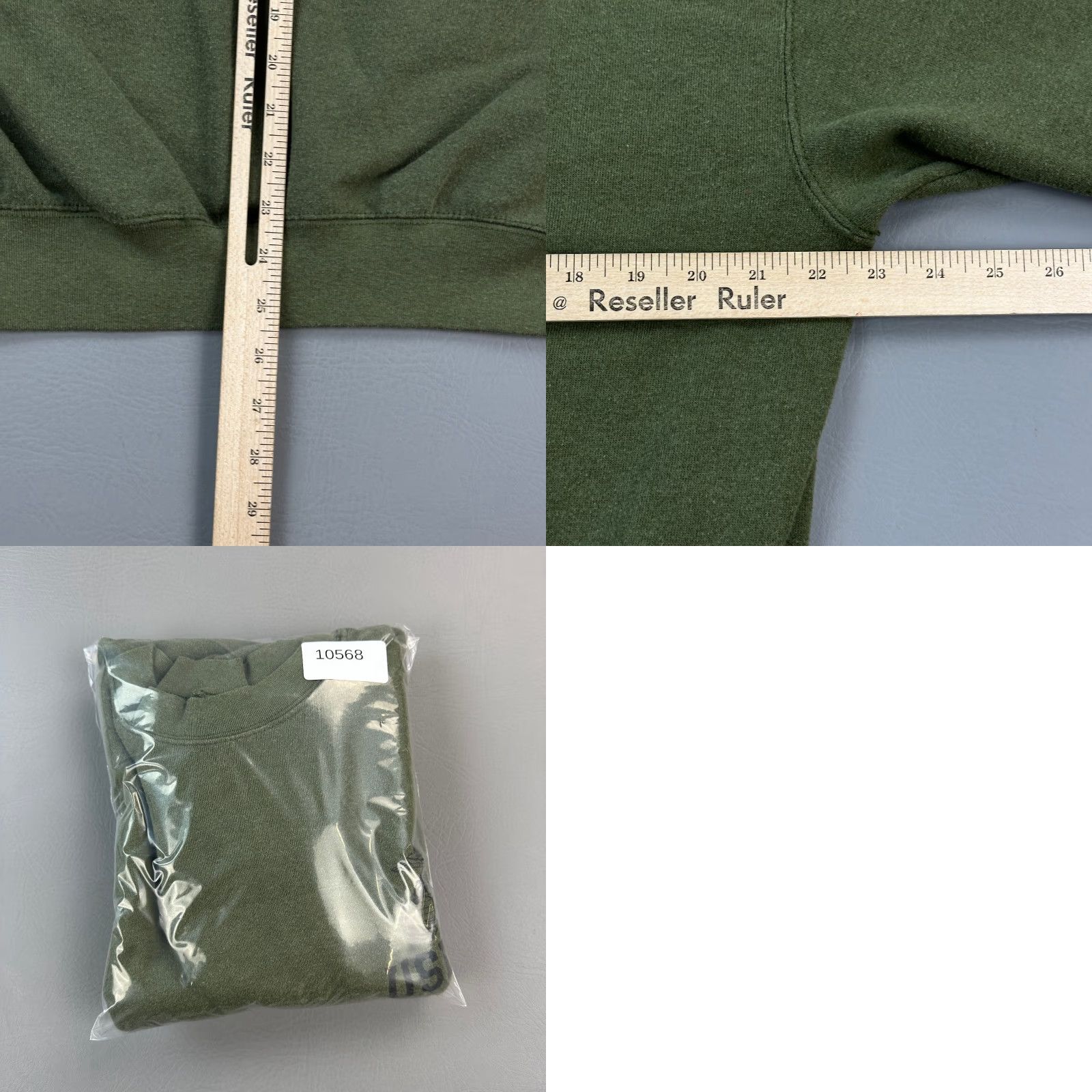 Olive VINTAGE USMC Sweatshirt Mens Large Olive Green USA Marine Corps Pullover Y2K Size US L / EU 52-54 / 3 - 8 Thumbnail