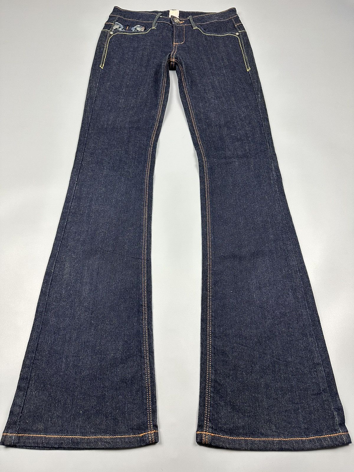 If Six Was Nine × Le Grande Bleu (L.G.B.) 🔥Flared Sick🔥 Et Boice Embroidery Flared Denim Size US 28 / EU 44 - 3 Thumbnail