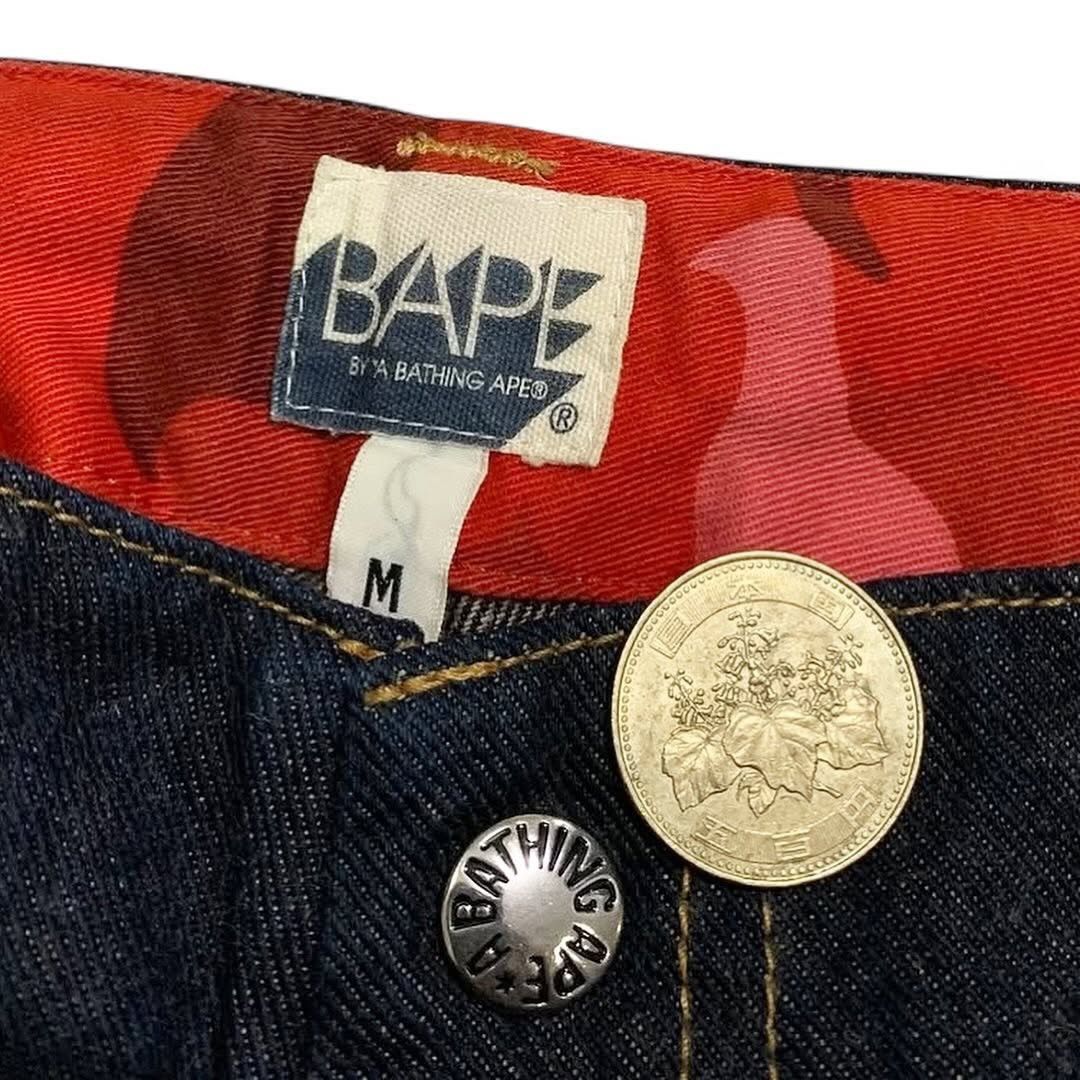 Bape BAPE LOGO Loose fit Denim Shorts A Bathing Ape Size US 34 / EU 50 - 5 Thumbnail