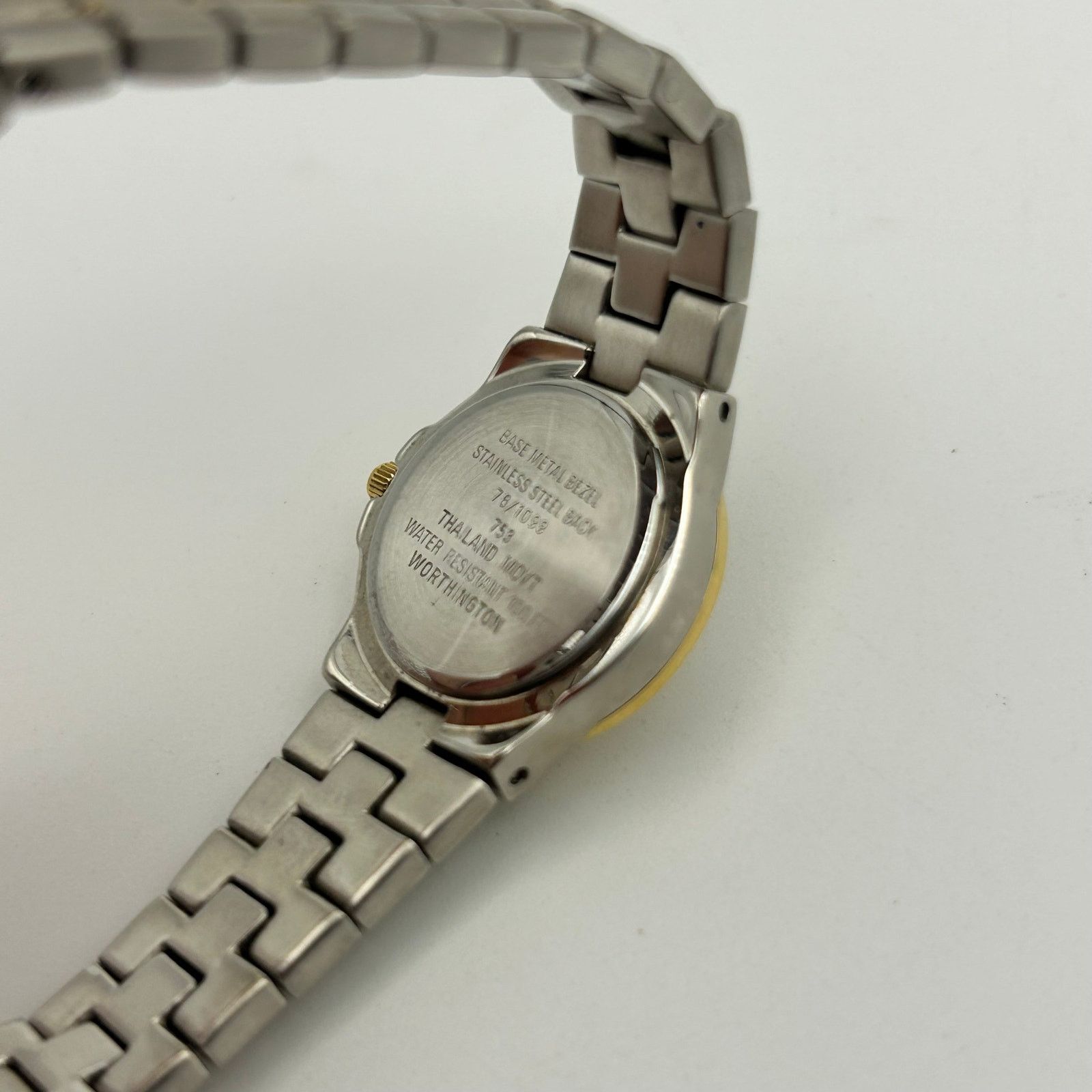 Worthington Worthington Two Tone Crystal Bezel Women’s Quartz Watch Size ONE SIZE - 7 Thumbnail