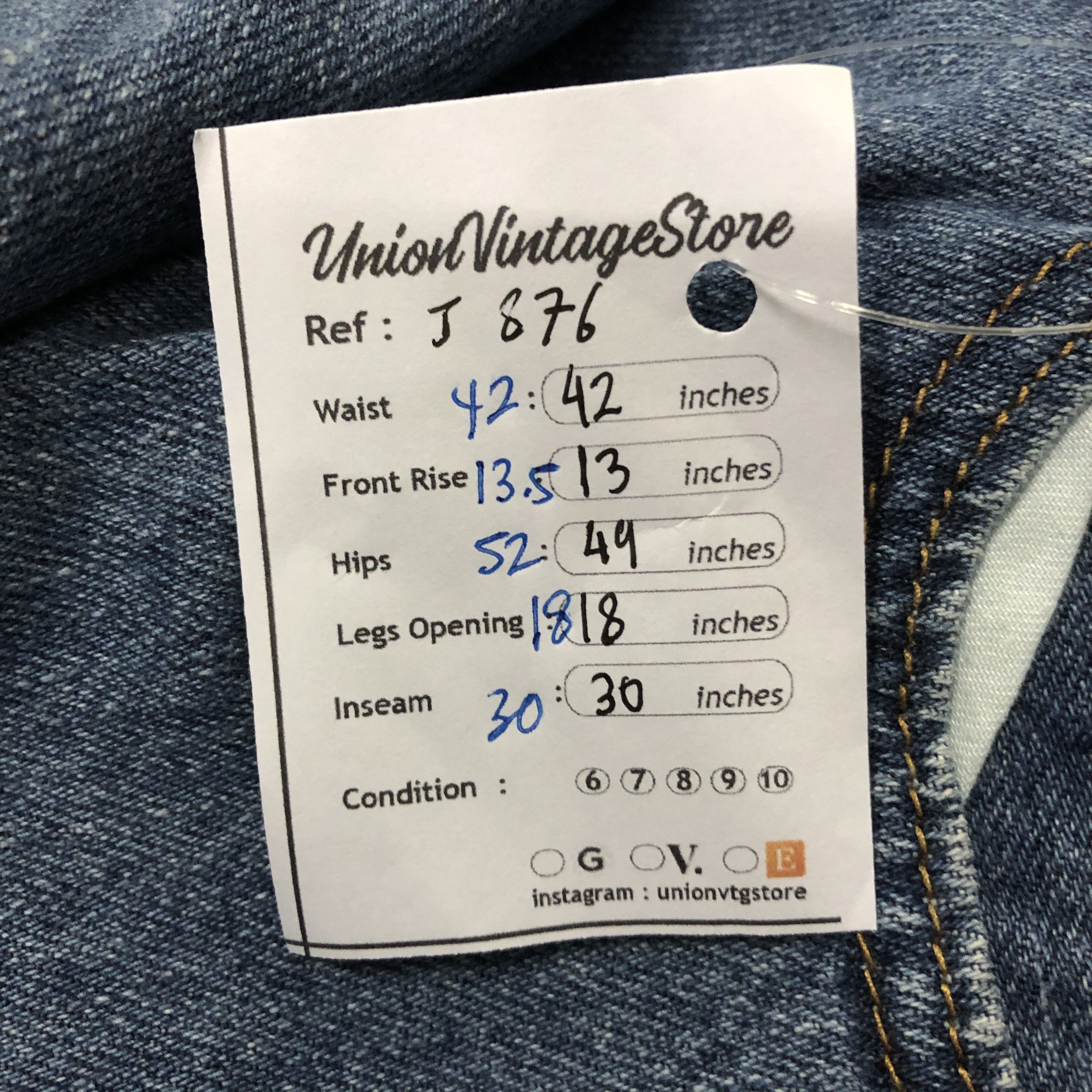 Levi's Vintage Levis 505 Jeans-J876 Size US 42 / EU 58 - 12 Thumbnail
