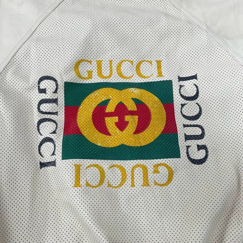 Gucci Gucci Logo Small Lambskin Leather Jacket-2506 Size L / US 10 / IT 46 - 3 Thumbnail