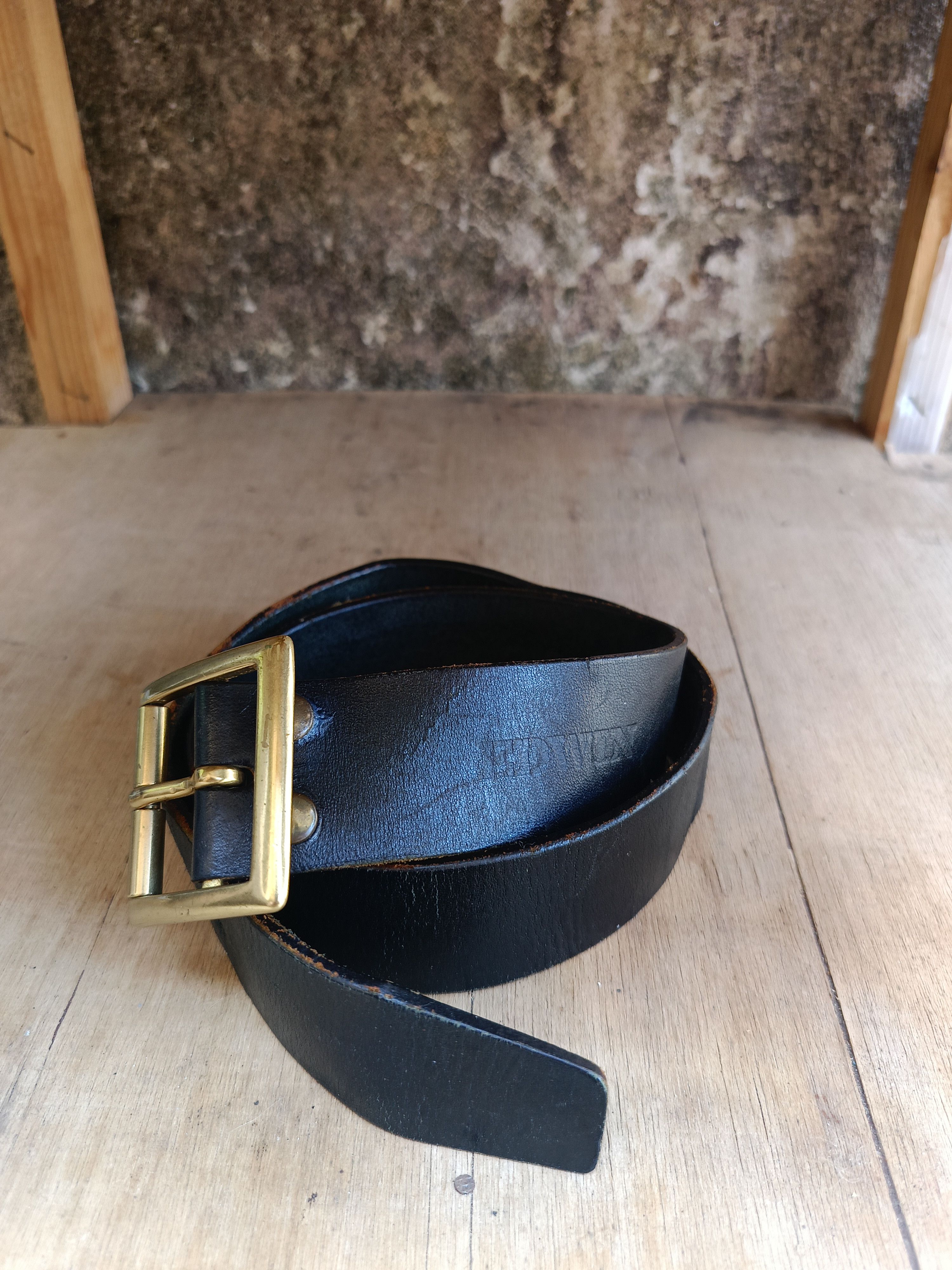 Edwin EDWIN VINTAGE LEATHER BELT Size 28 - 2 Thumbnail