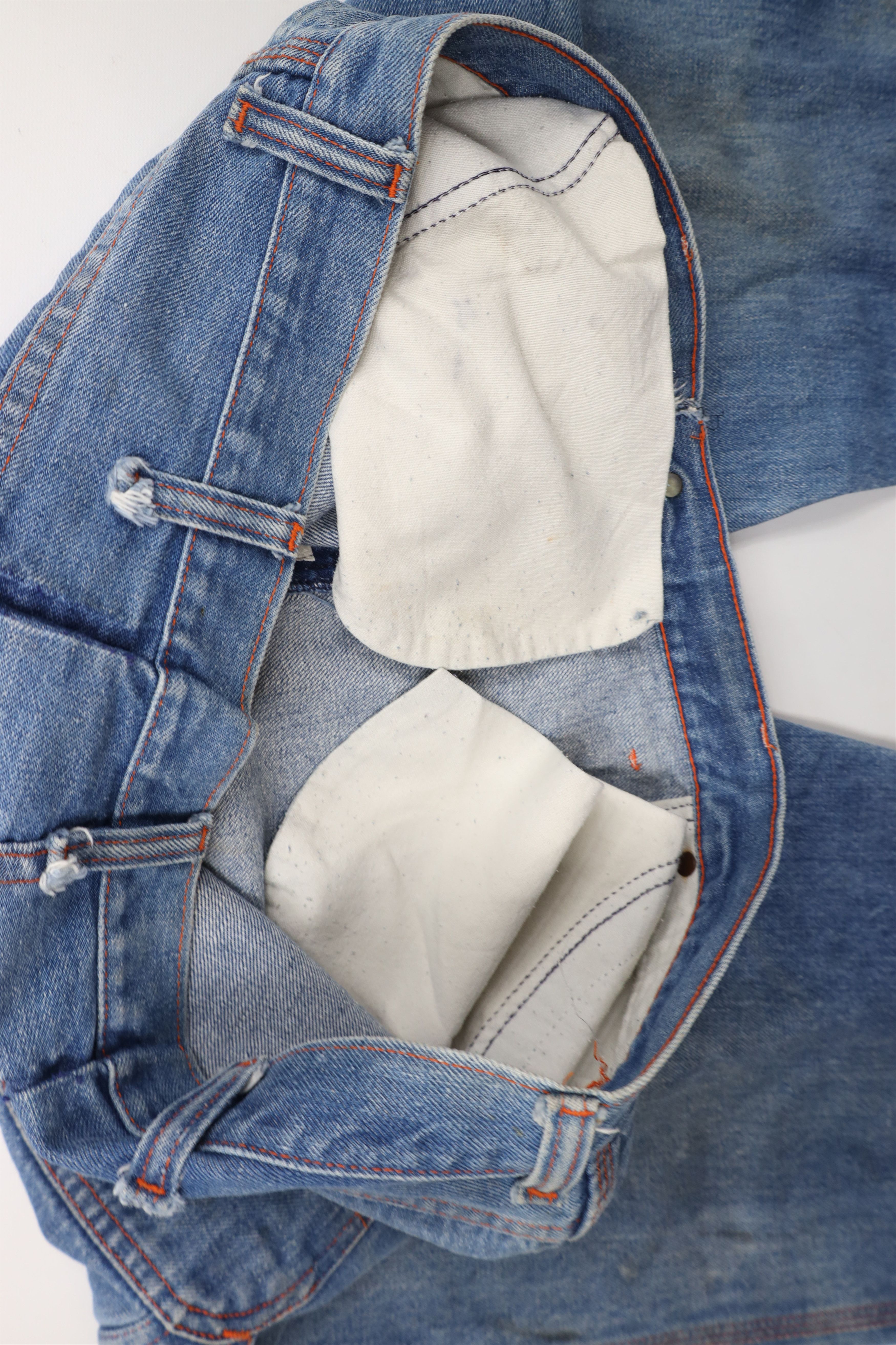 Big Mac × Vintage Vintage 70s Big Mac Wide Leg Dungaree Denim Jeans USA Size US 40 / EU 56 - 12 Thumbnail
