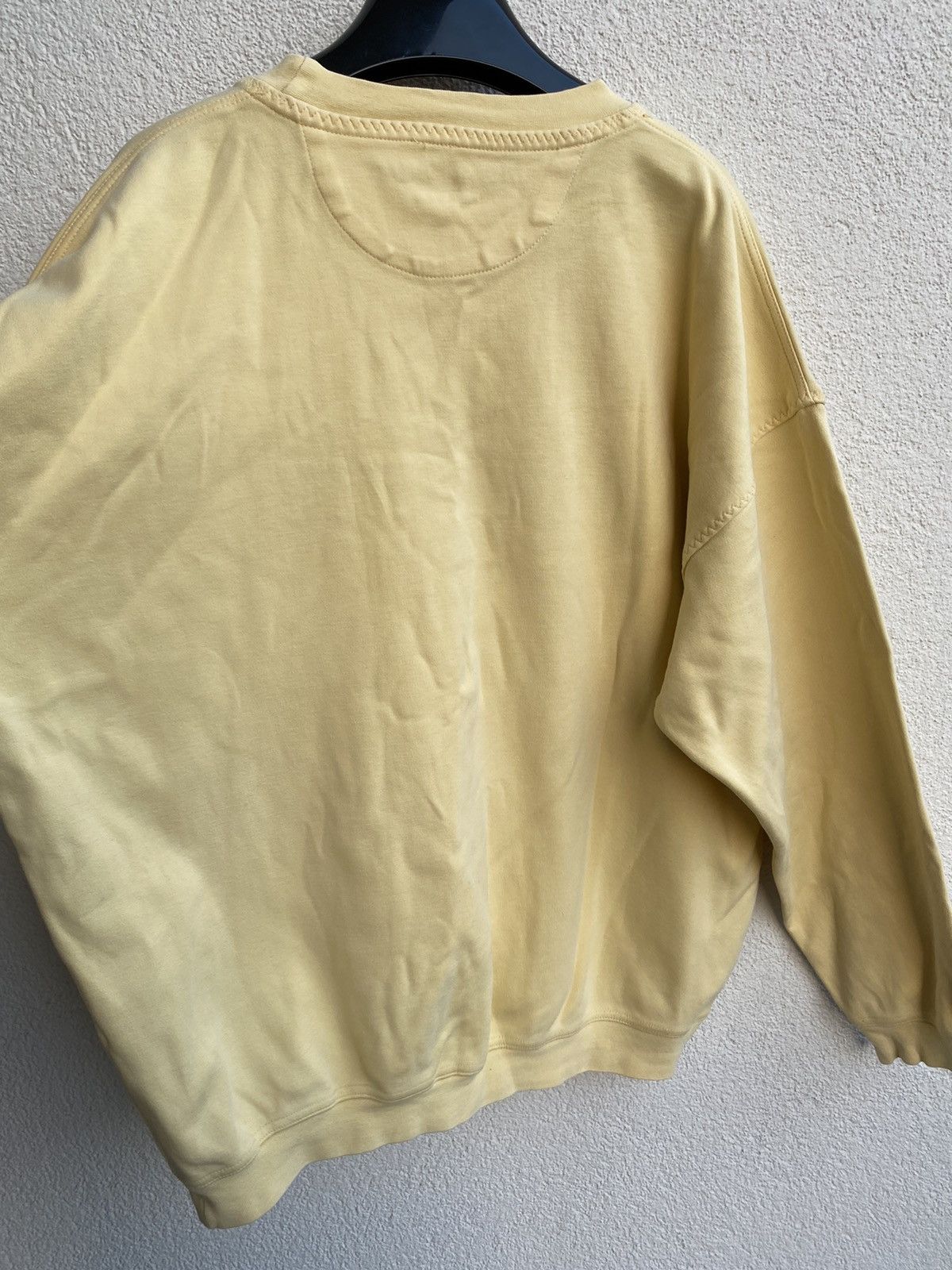 Yves Saint Laurent 90s YSL Sweatshirt Yellow Sweater Vintage Big Logo y2k Size US L / EU 52-54 / 3 - 19 Thumbnail