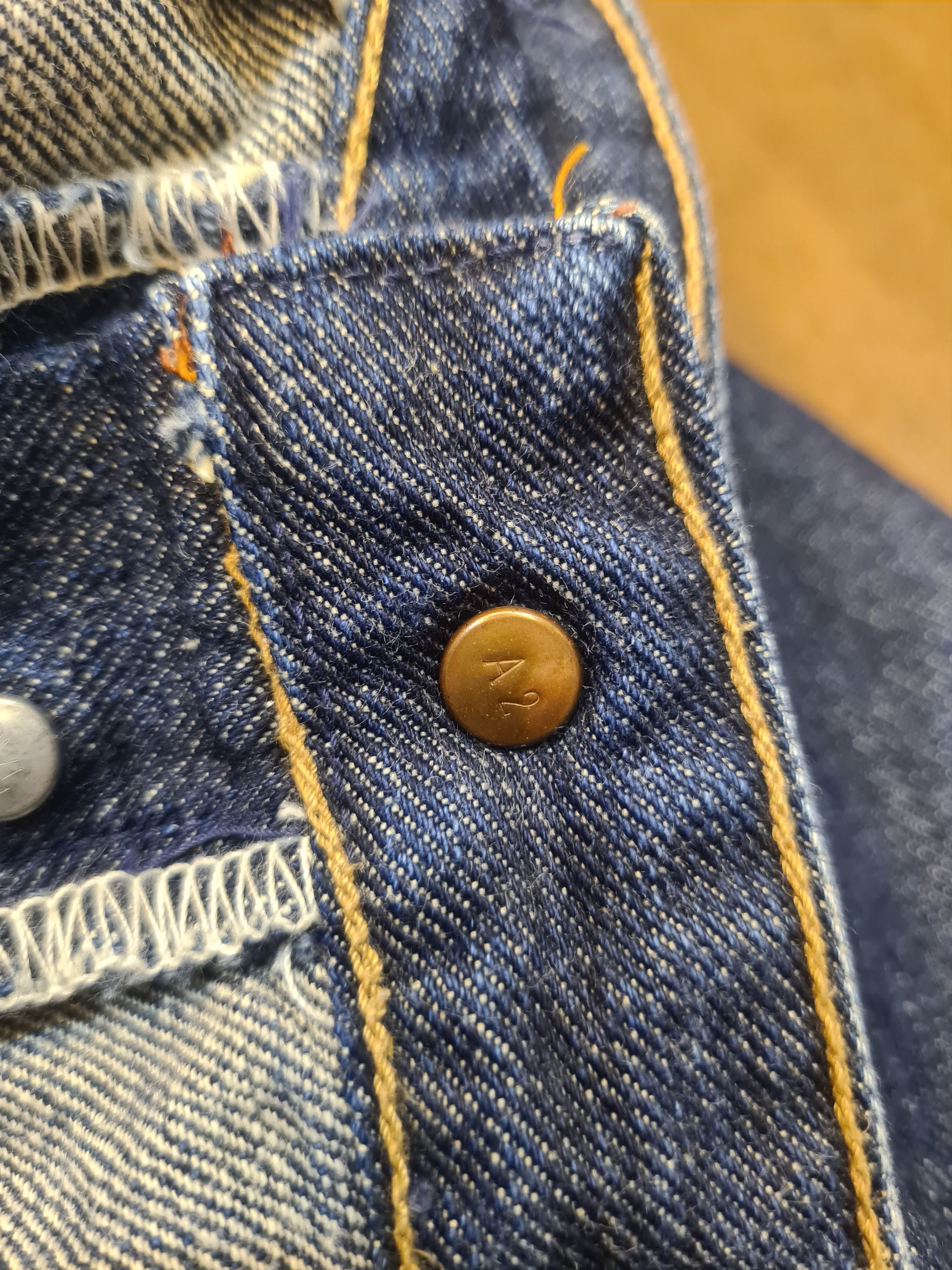 Vintage × Wrangler Vintage wrangler blue bell selvedge denim Size US 35 - 10 Thumbnail
