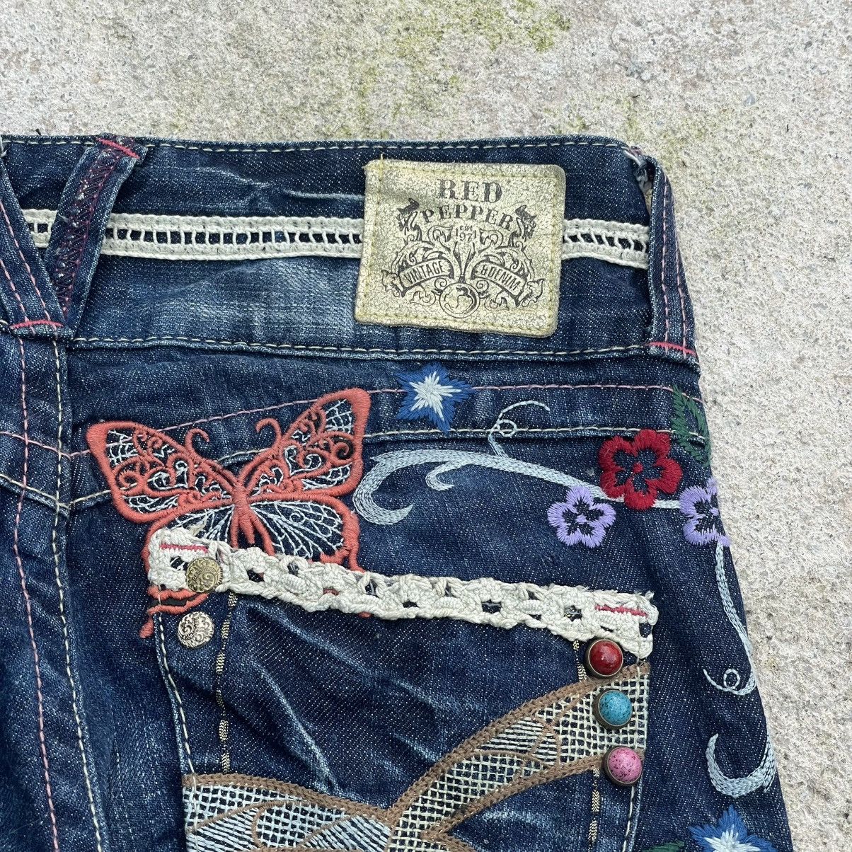 Japanese Brand “REDPEPPER DENIM” FLARE JEAN BOOTCUT SEDITIONARIES PANTS Size 27" / US 4 / IT 40 - 16 Thumbnail