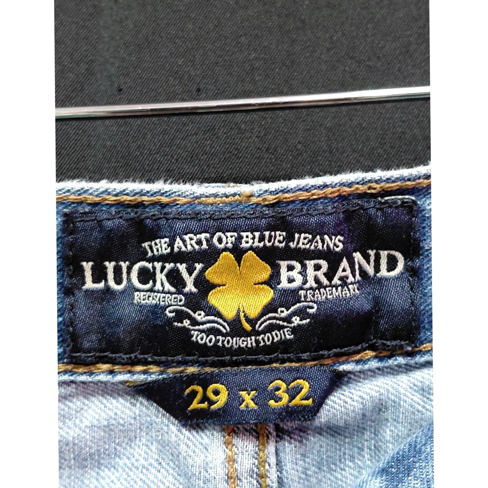 Lucky Brand Lucky Brand Linen Blue Jeans Solid Denim Linen Blend Men Size 29 x 32 Size US 29 - 3 Thumbnail