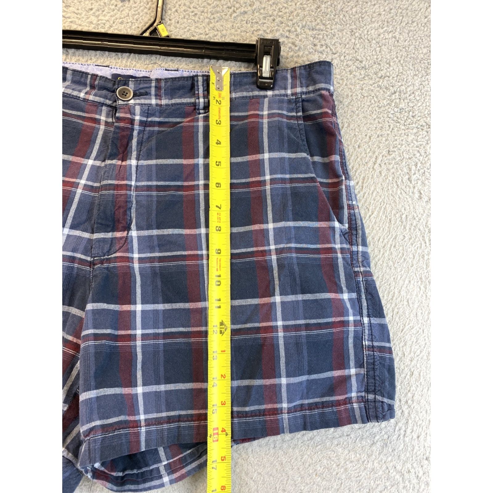 Club Room Club Room Golf Shorts Men's Size 38 Gray Black Red Plaid Casual Stretch Size US 38 / EU 54 - 7 Thumbnail