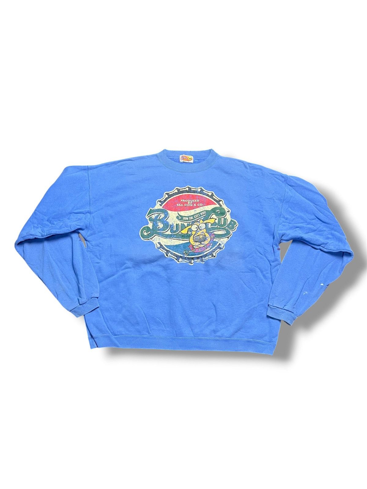 Japanese Brand 90s BUMS Equipment Blue Crewneck (44) Size US L / EU 52-54 / 3 - 1 Thumbnail